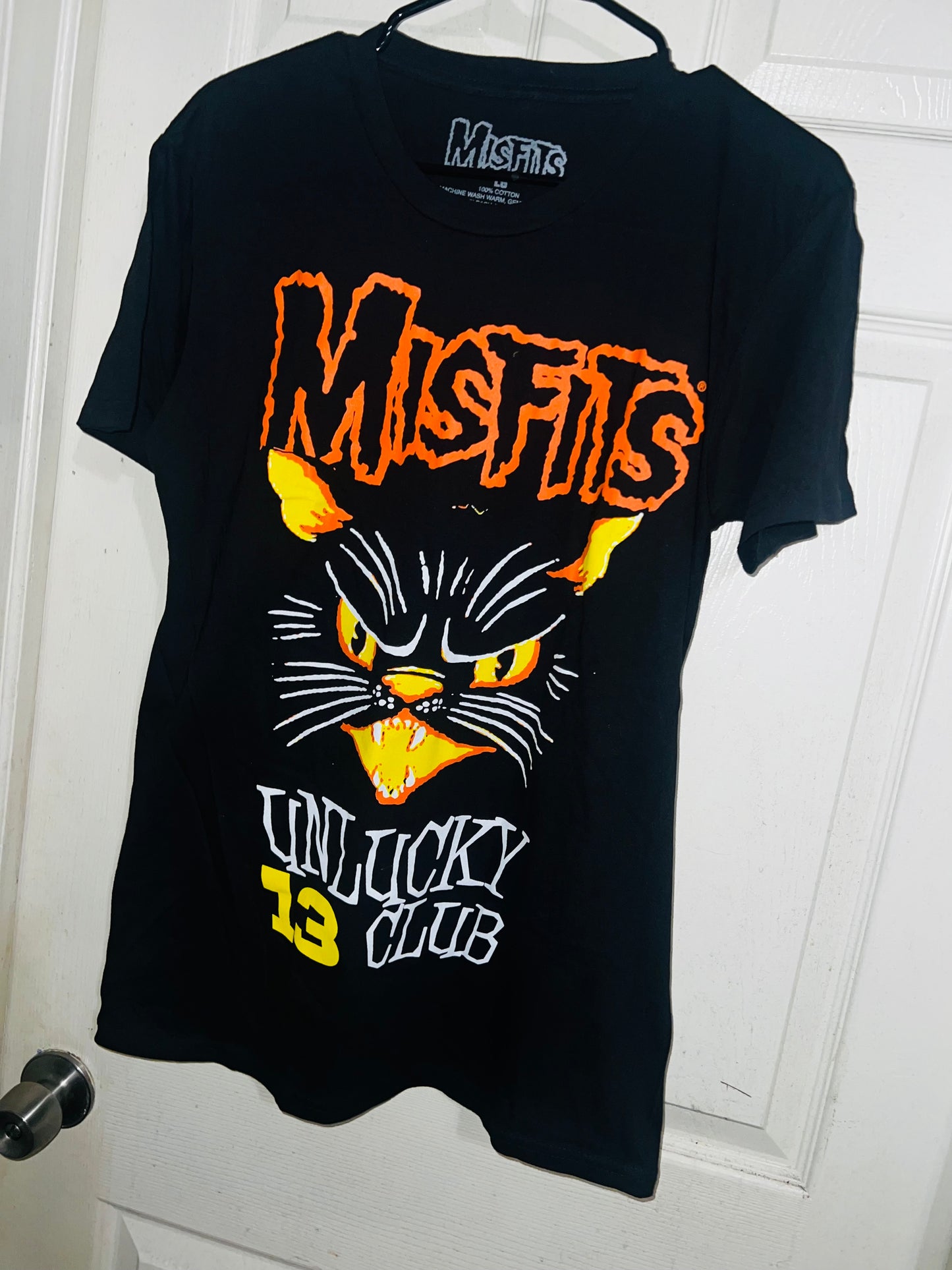 Misfits Unlucky 13 Club Oversized Distressed Tee