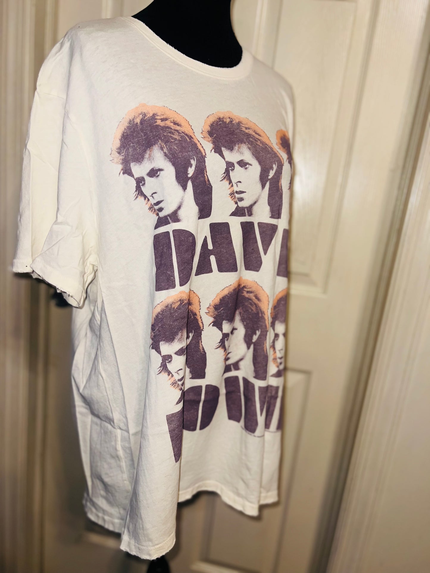 David Bowie Oversized Distressed Tee