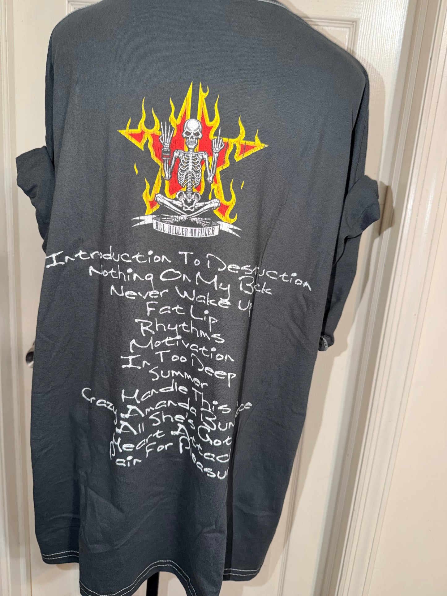 Sum 41 Double Sided Oversized Distressed Tee