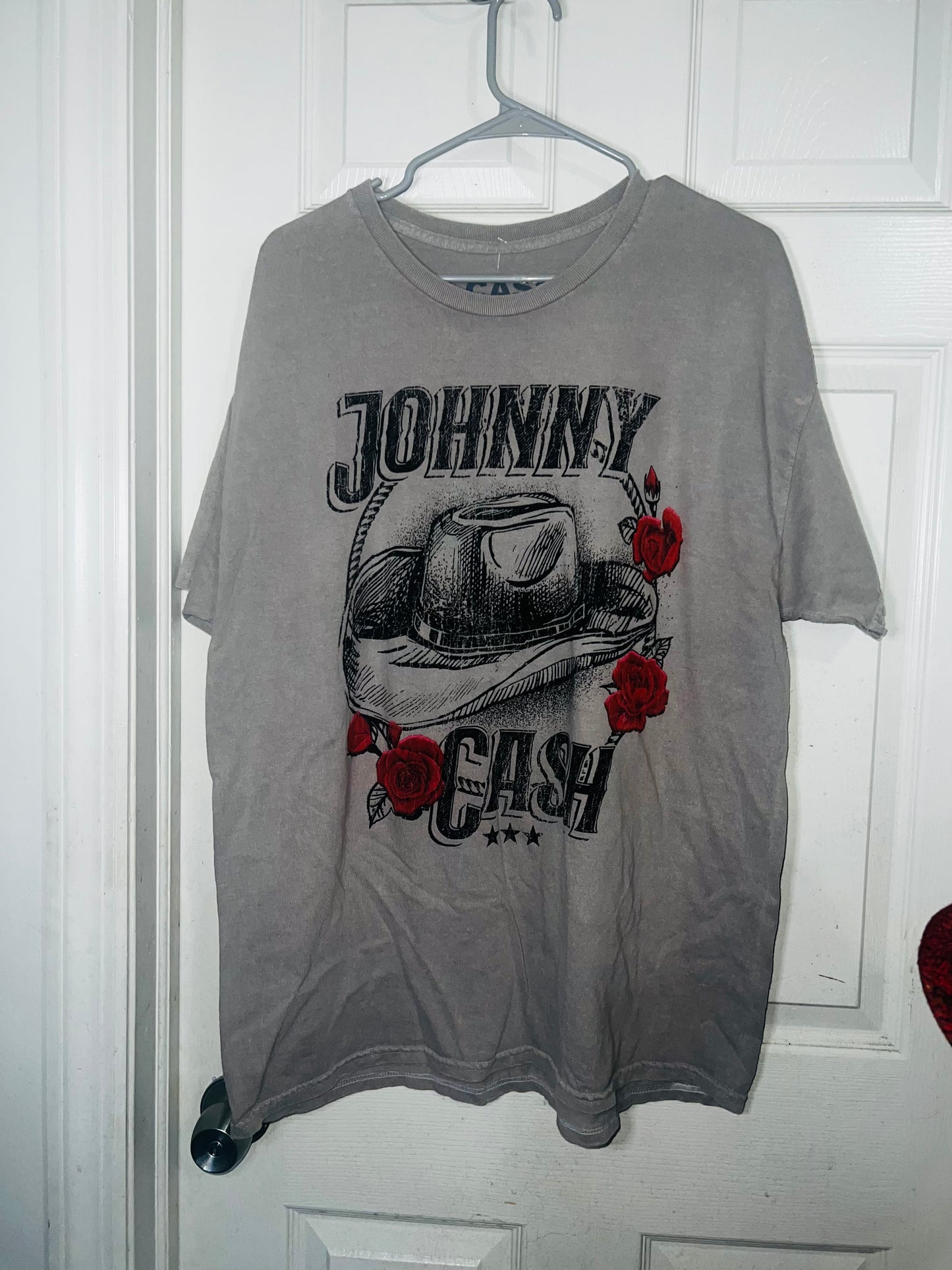 Johnny Cash Oversized Distressed Tee