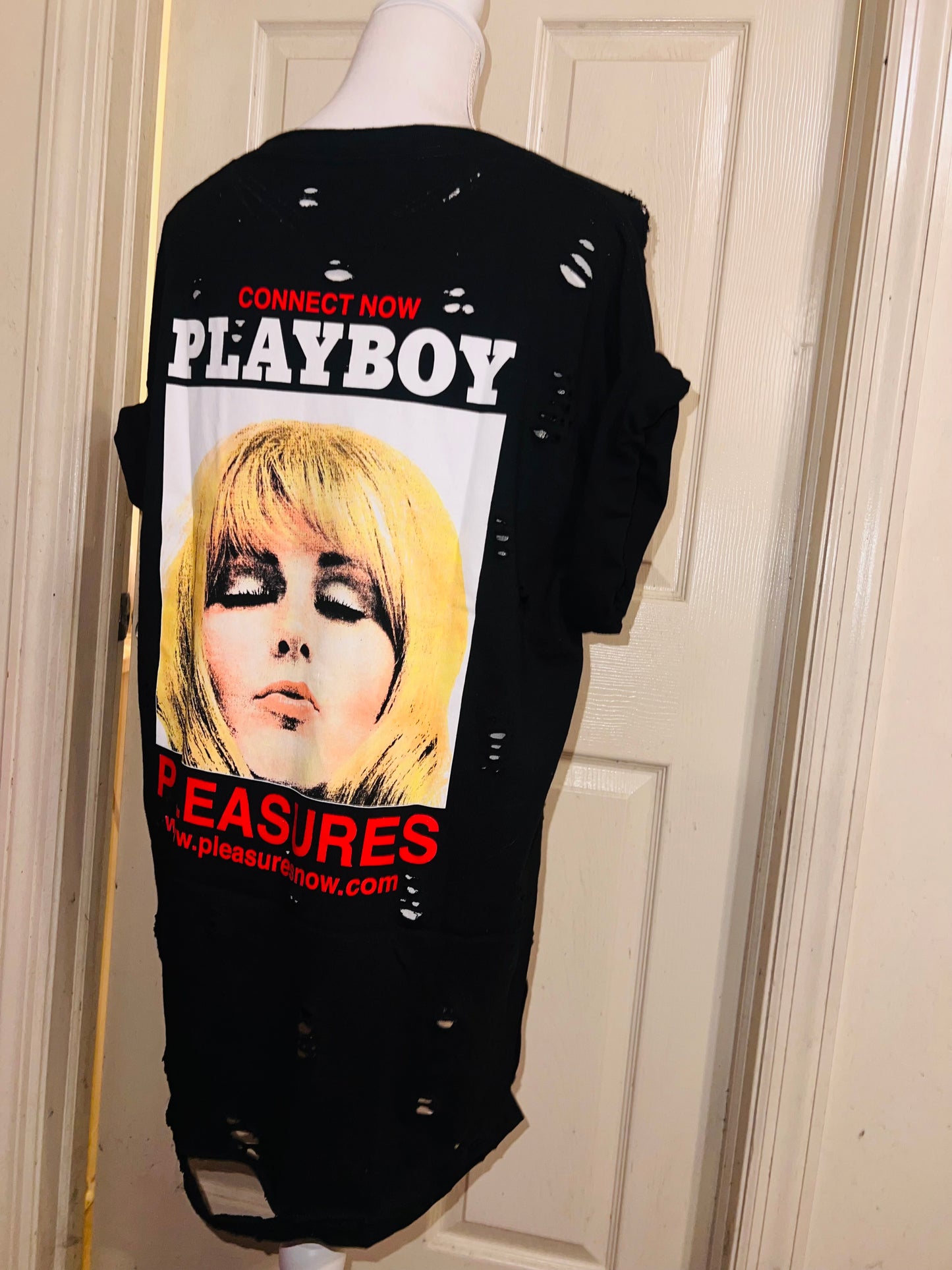 Playboy Oversized Distressed Tee