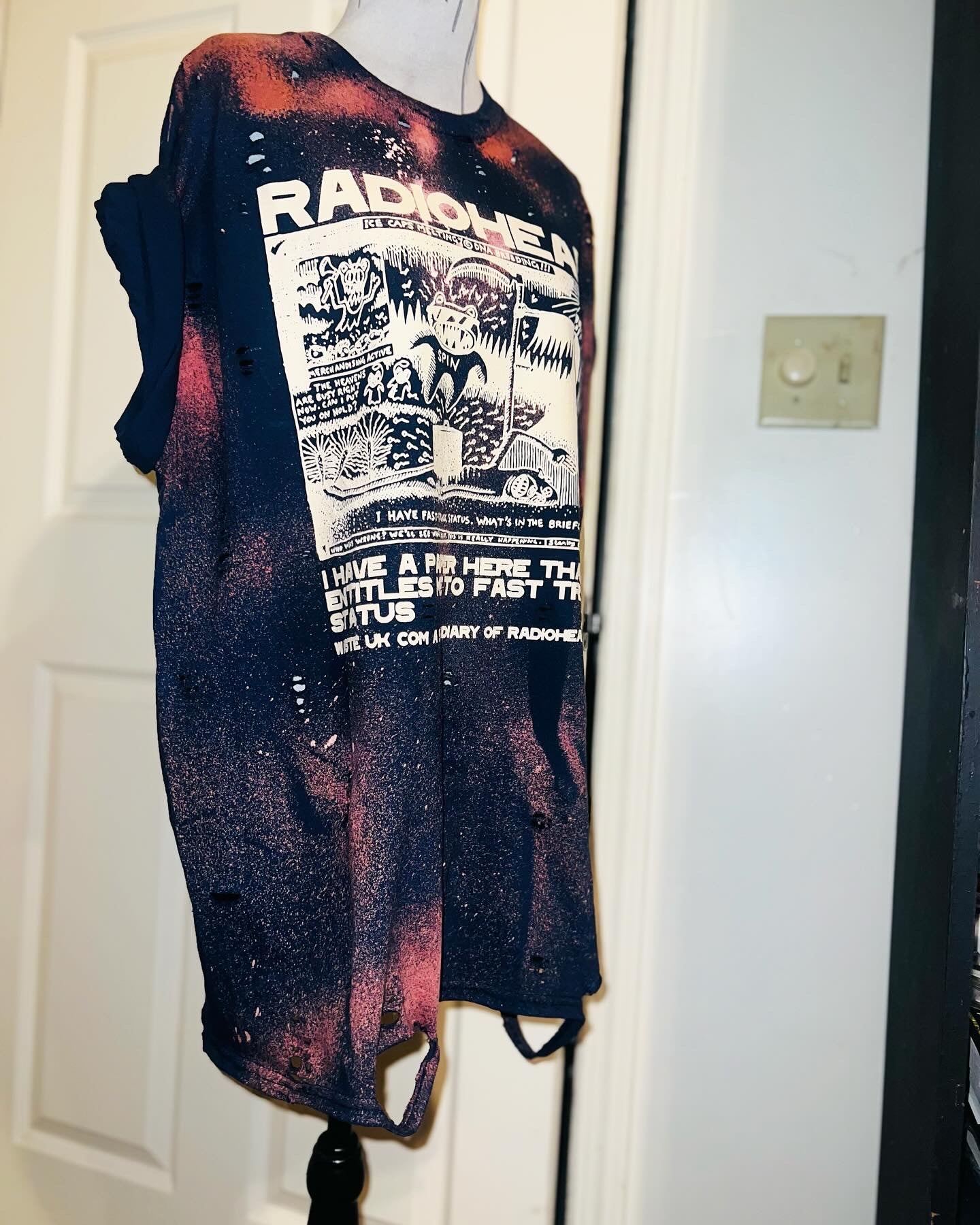 Radiohead Oversized Distressed Tee