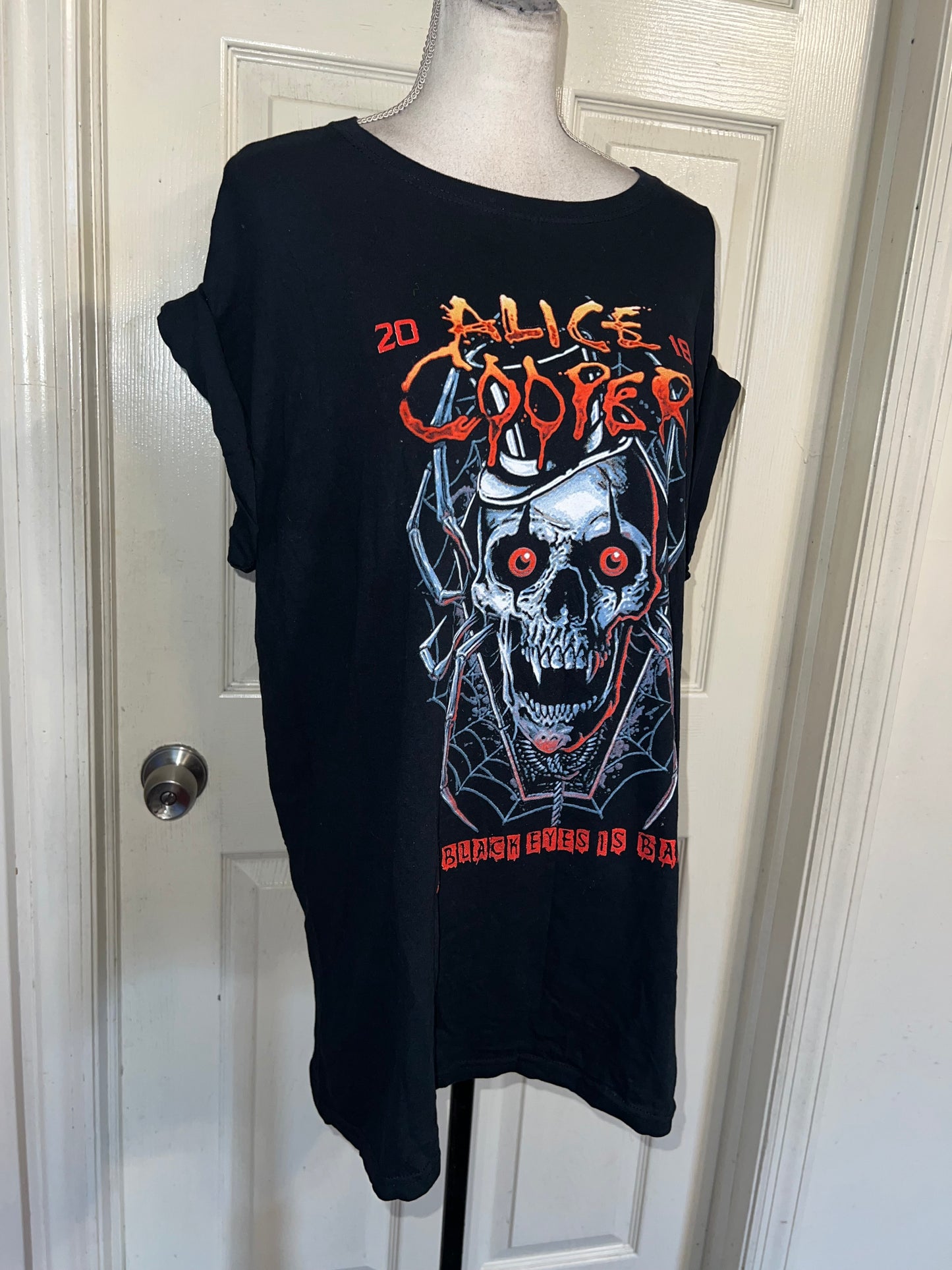 Alice Cooper Double Sided Oversized Distressed Tee