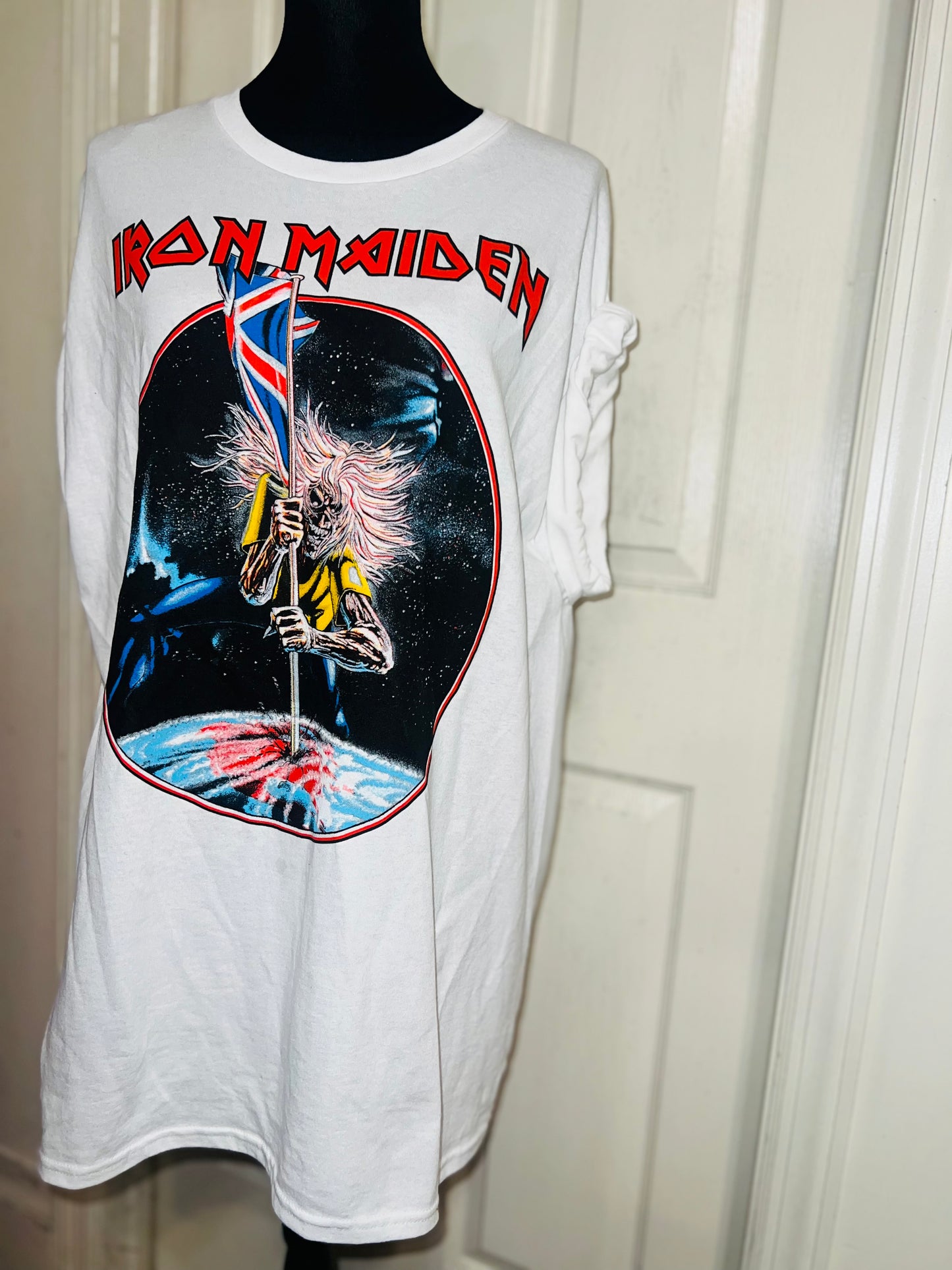 Iron Maiden Double Sided Oversized Distressed Tee