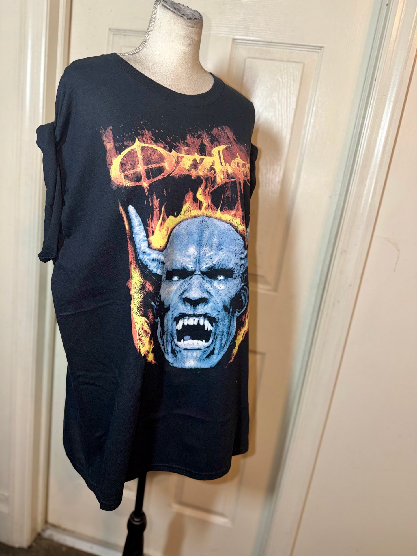 Ozzy Osbourne Ozzfest Oversized Distressed Tee