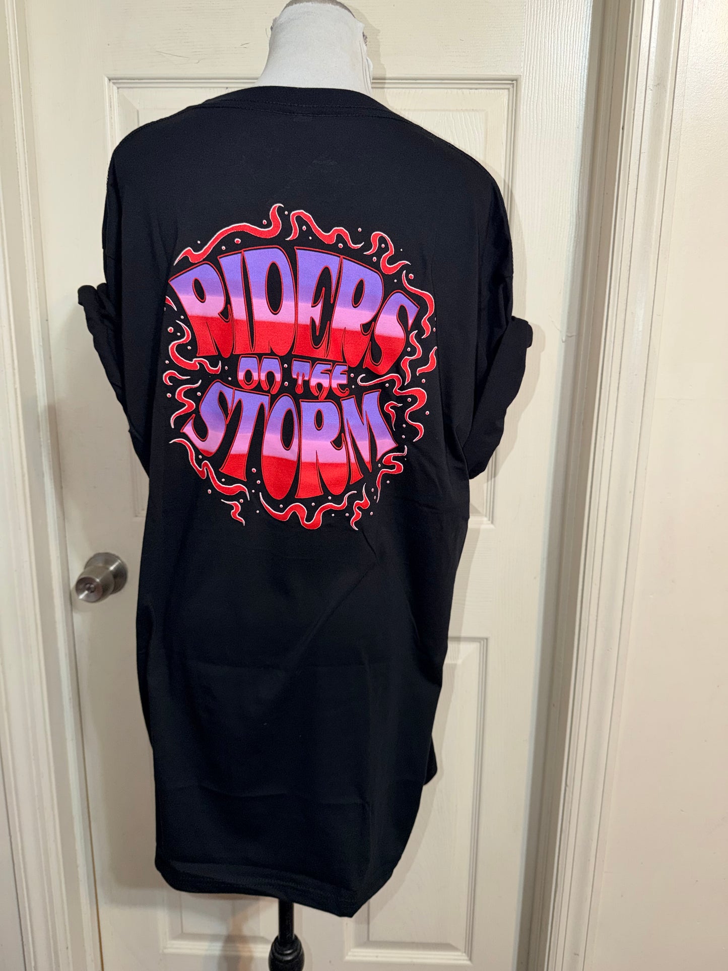 The Doors Double Sided Oversized Distressed Tee