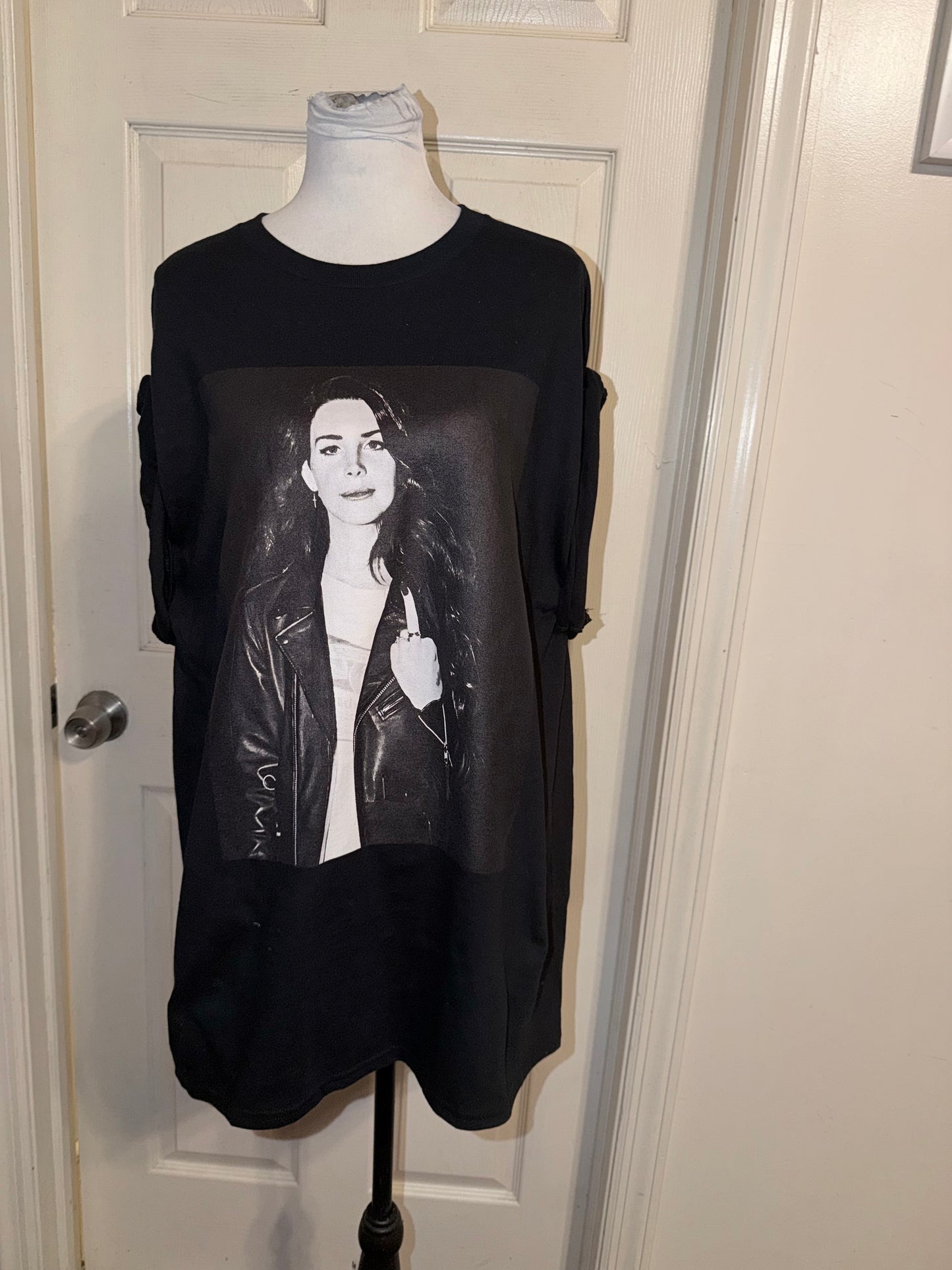 Lana Del Rey Oversized Distressed Tee