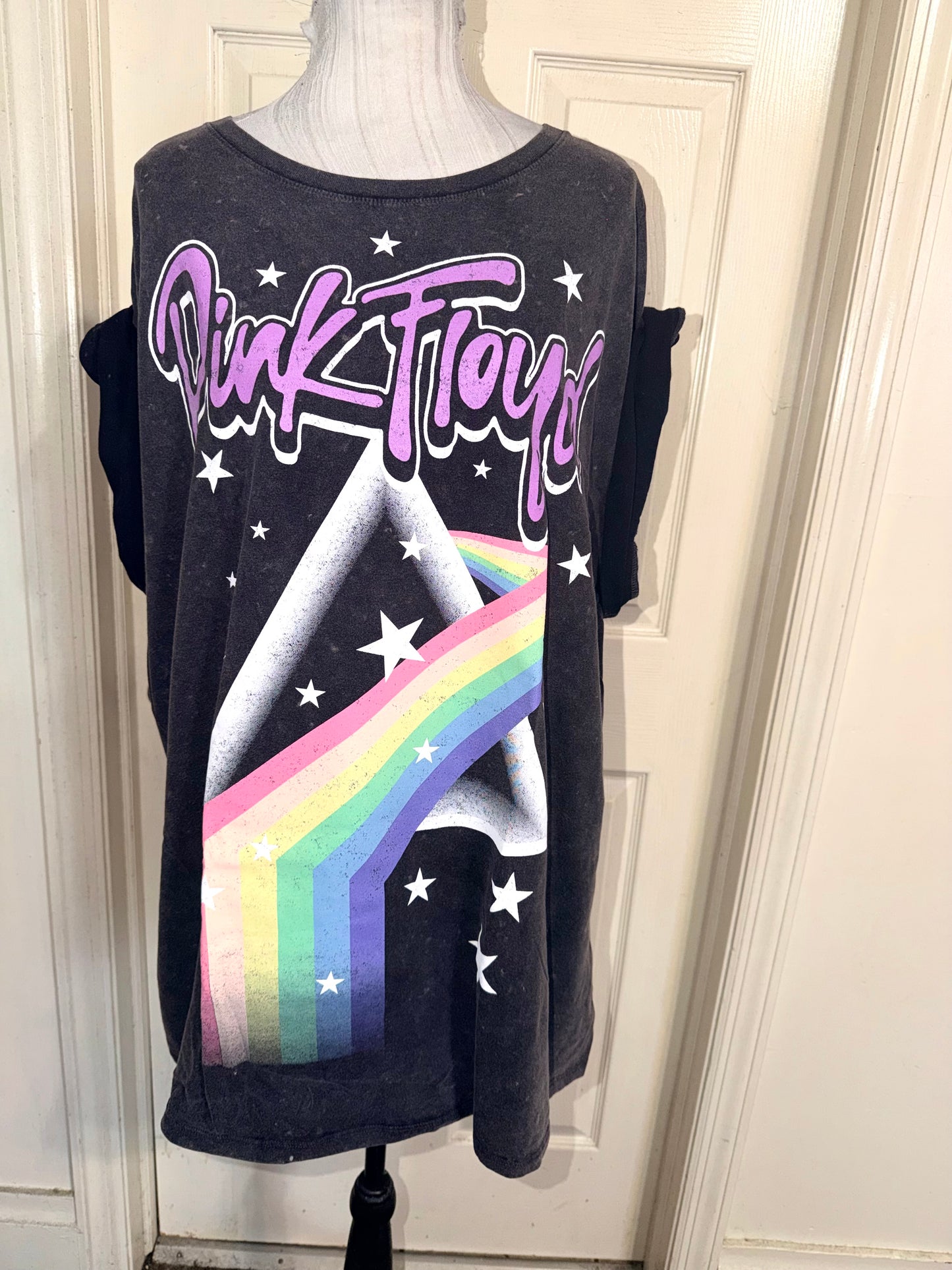 Pink Floyd Double Sided Oversized Distressed Tee