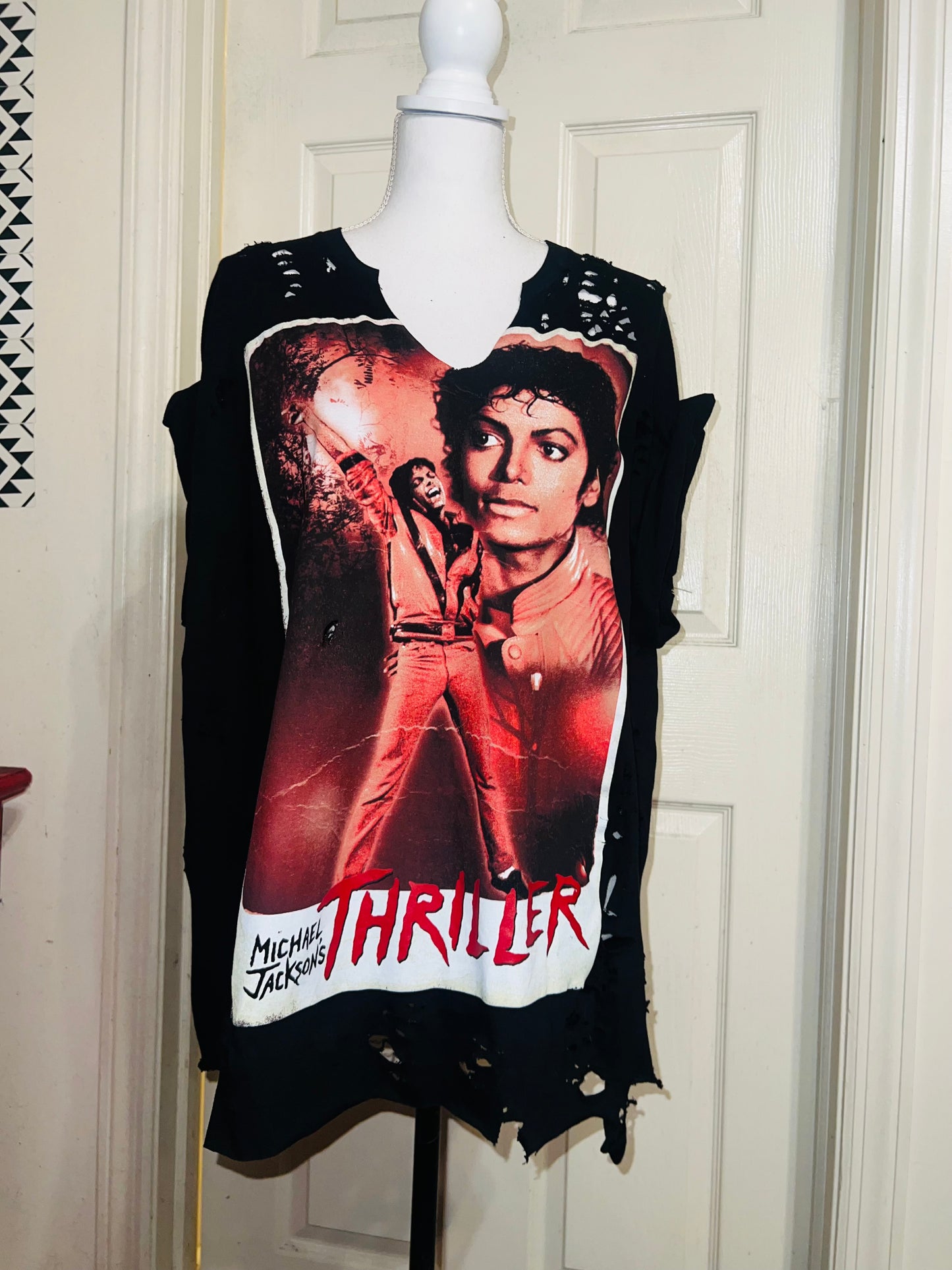 Michael Jackson Thriller Distressed Tee