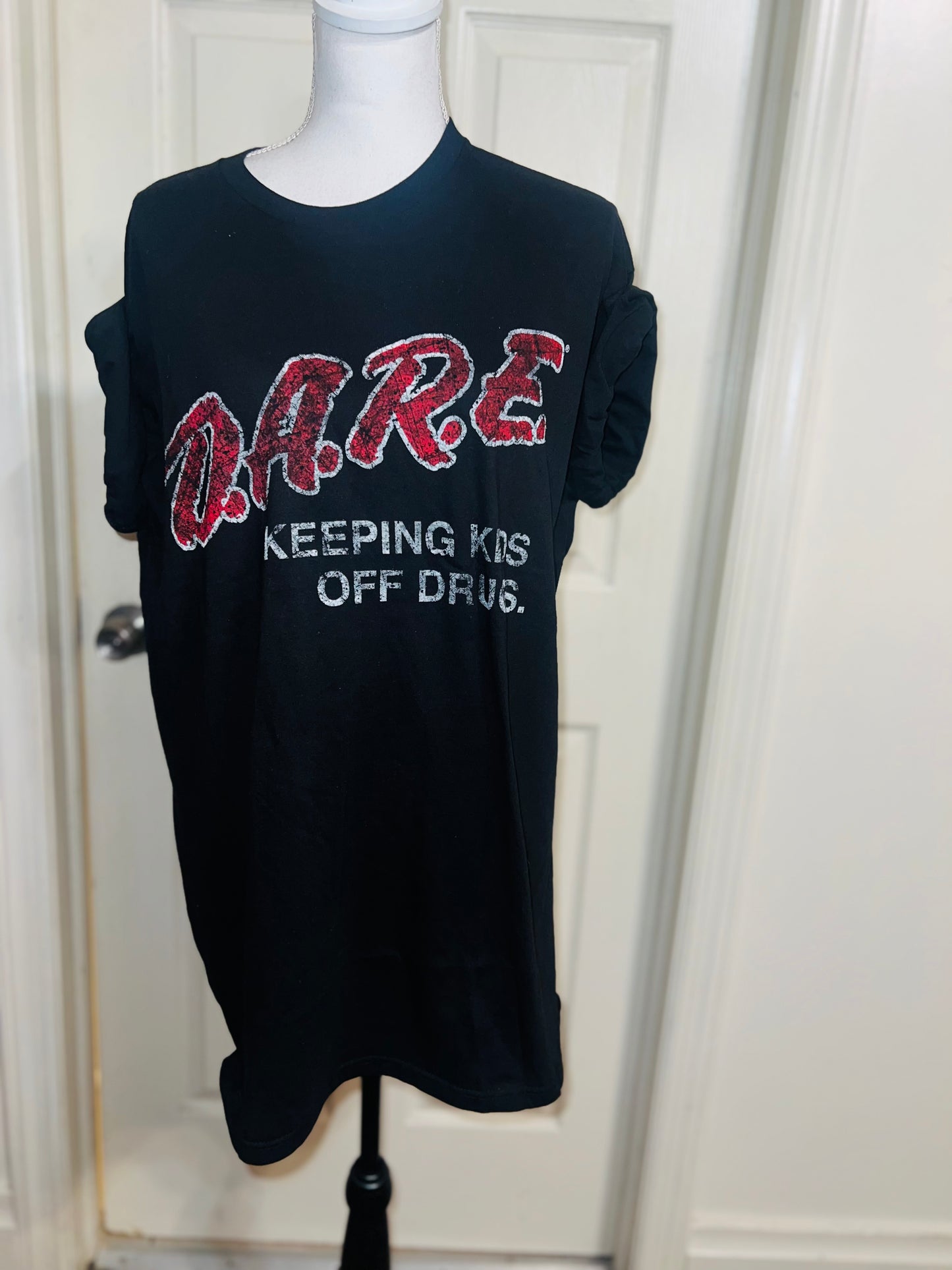 D.A.R.E. Oversized Distressed Tee