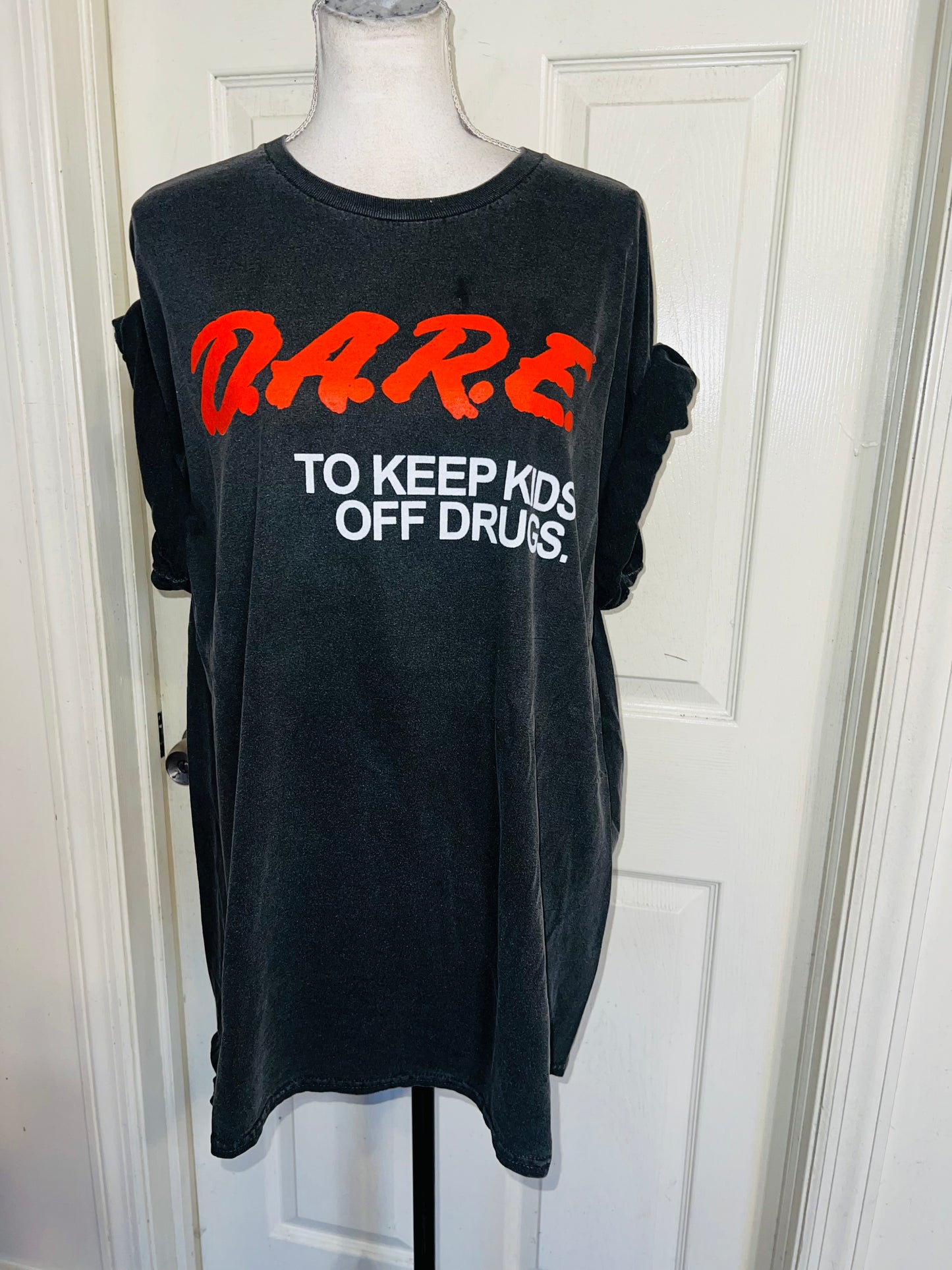 D.A.R.E. Oversized Distressed Tee
