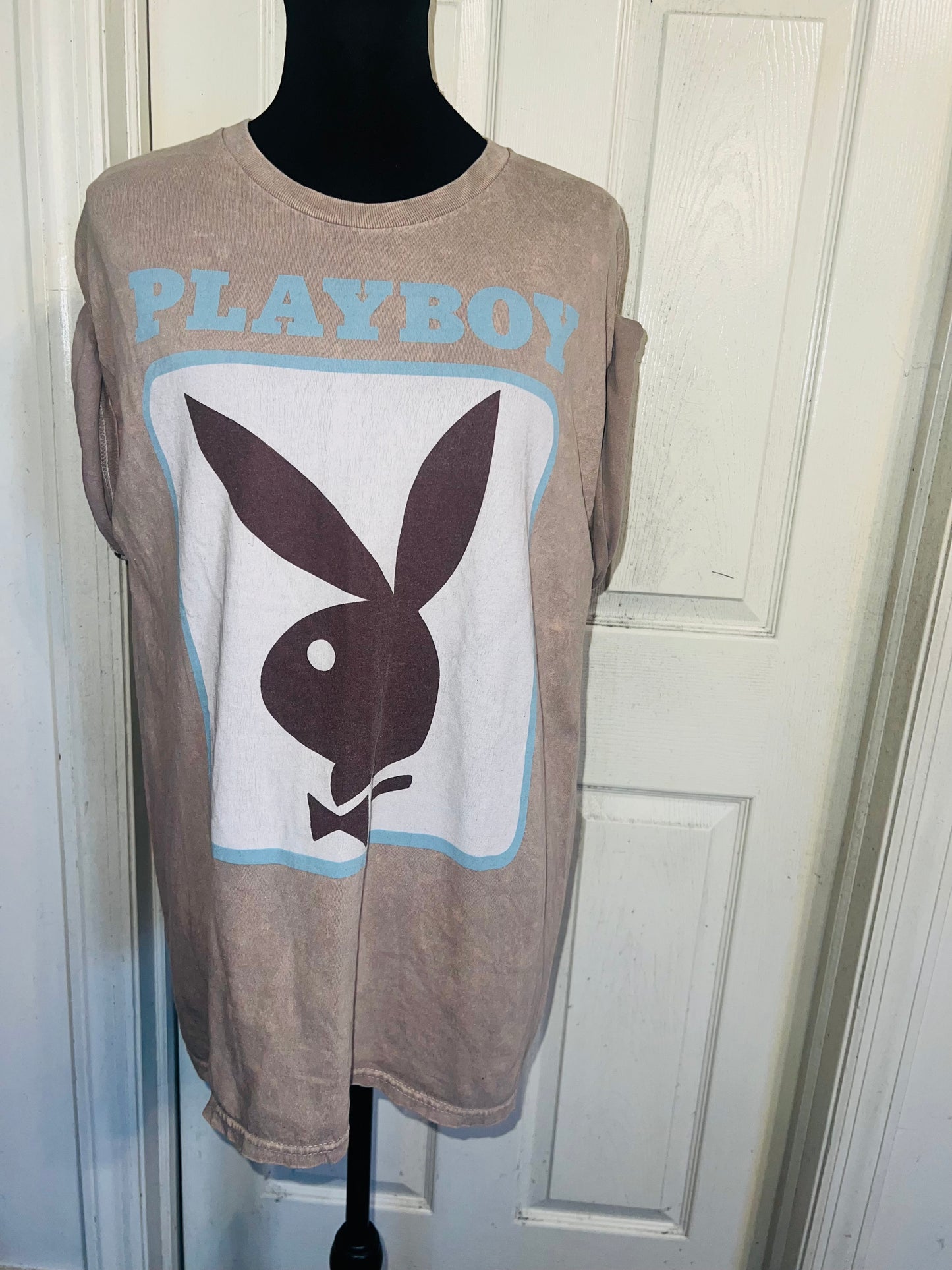Playboy Oversized Distressed Tee