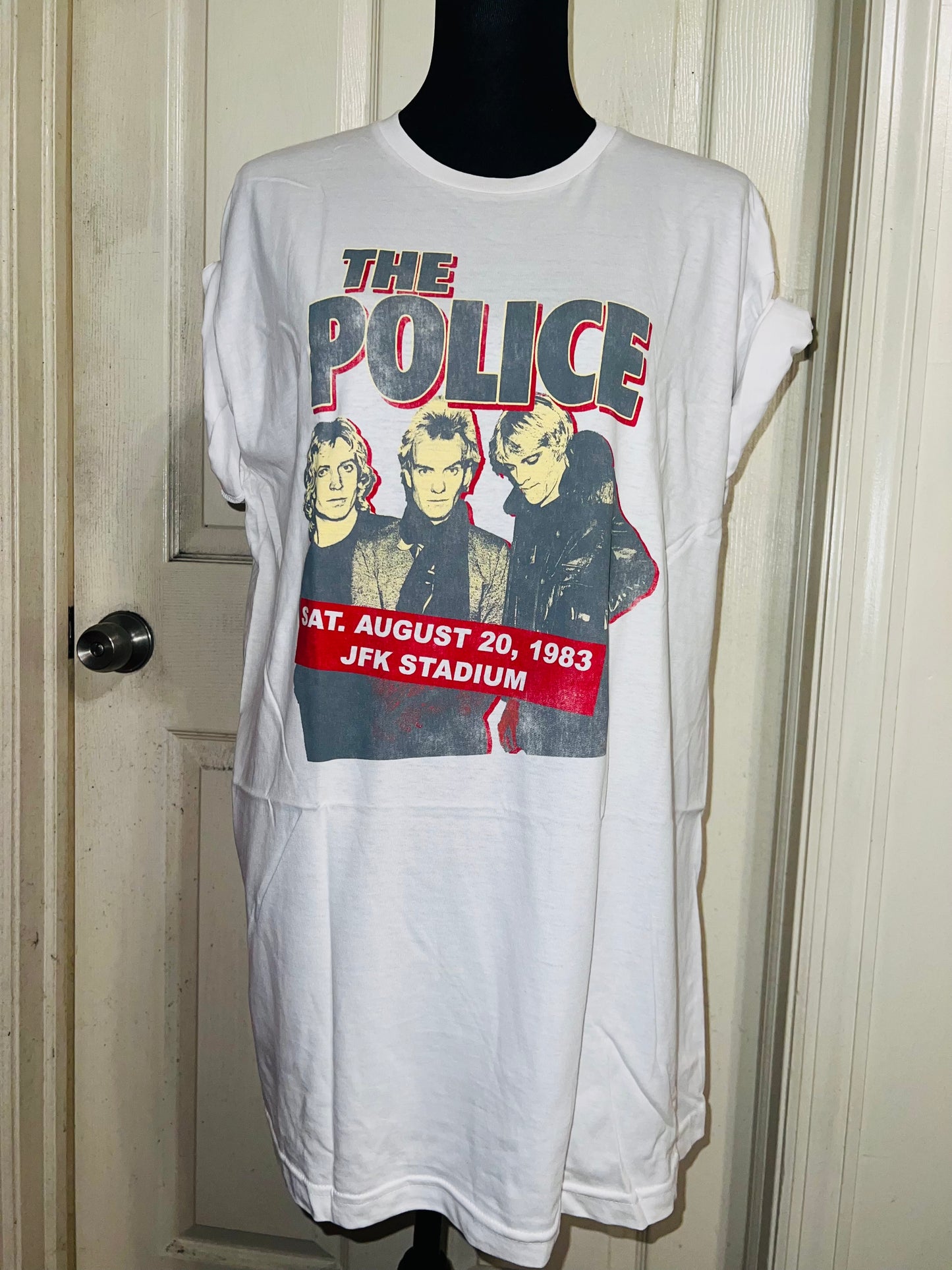 The Police Oversized Distressed T-Shirt