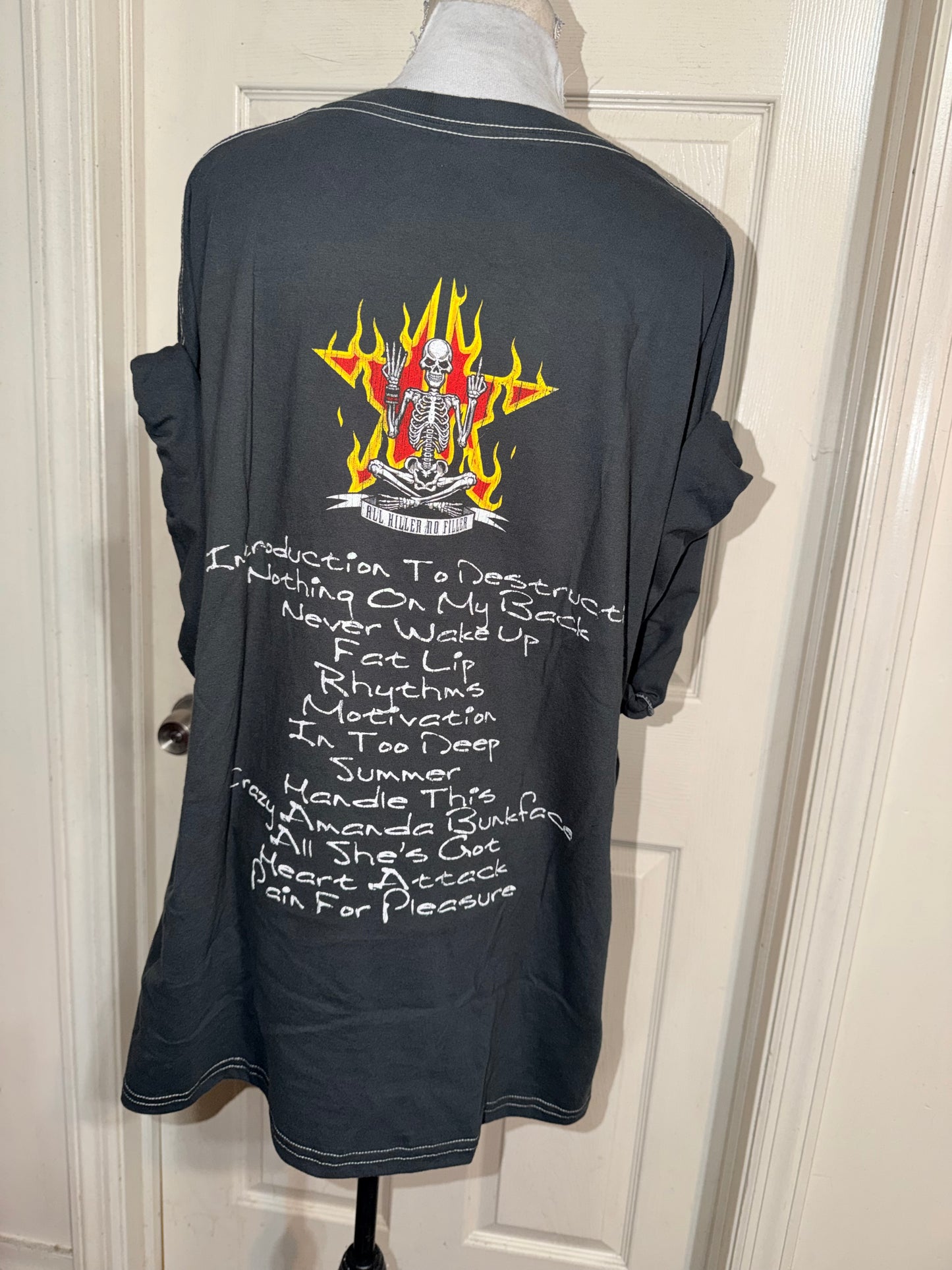 Sum 41 Double Sided Oversized Distressed Tee