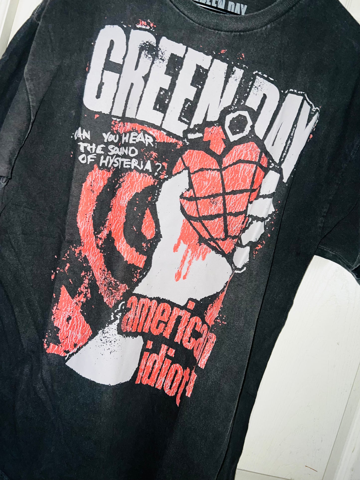 Green Day American Idiot Oversized Distressed Tee