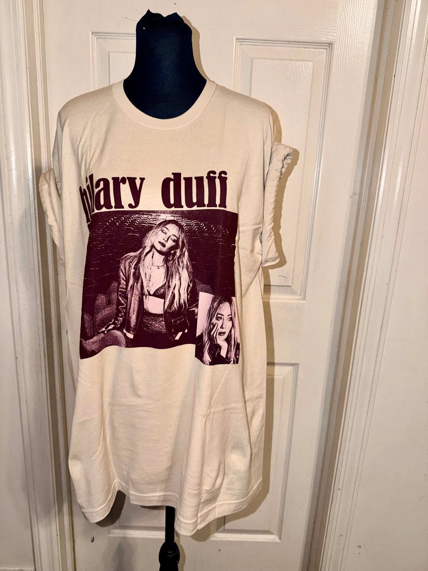 Hilary Duff Double Sided Oversized Tee