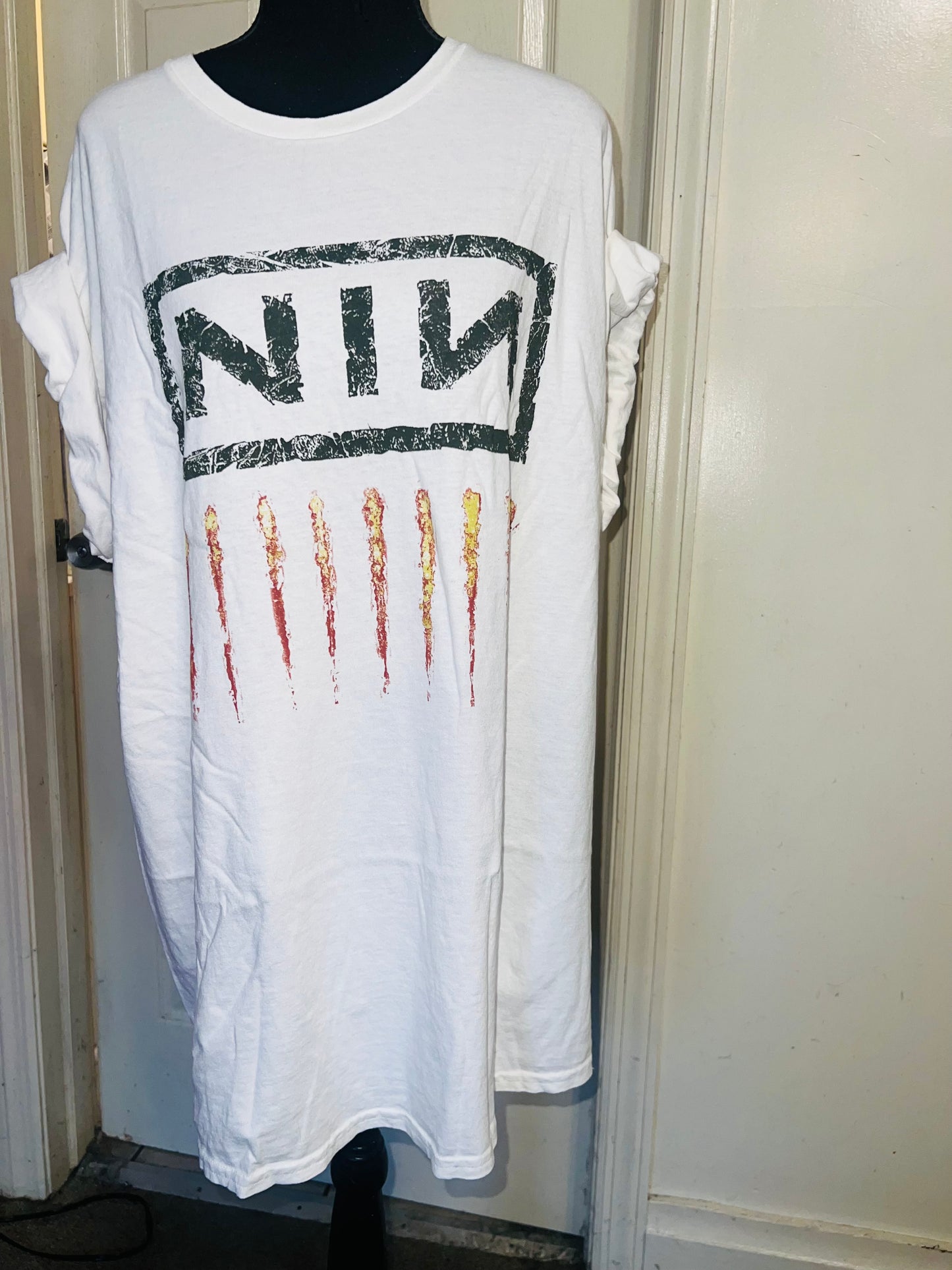 Nine Inch Nails Oversized Distressed Tee