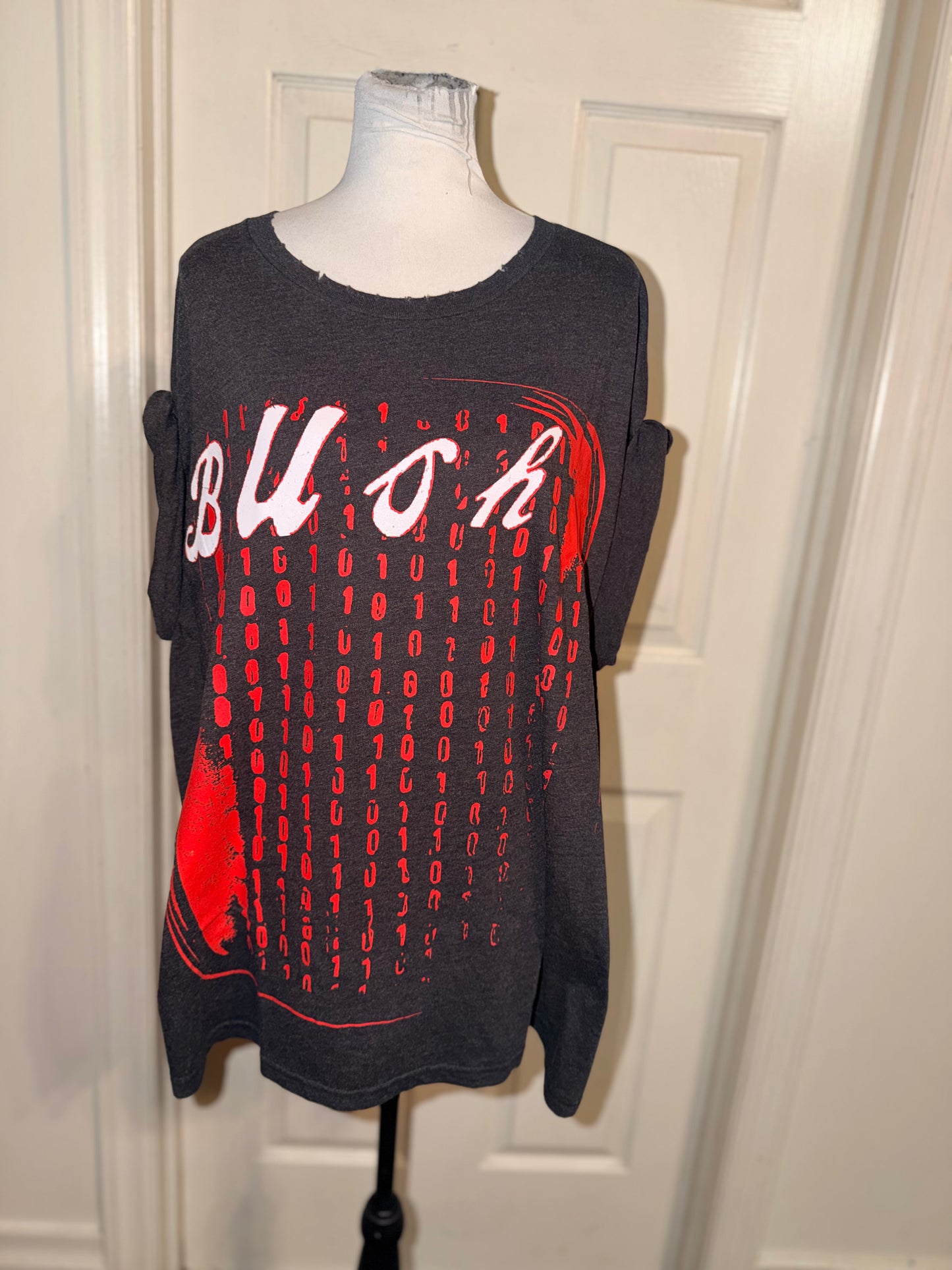 Bush Double Sided Oversized Distressed Tee