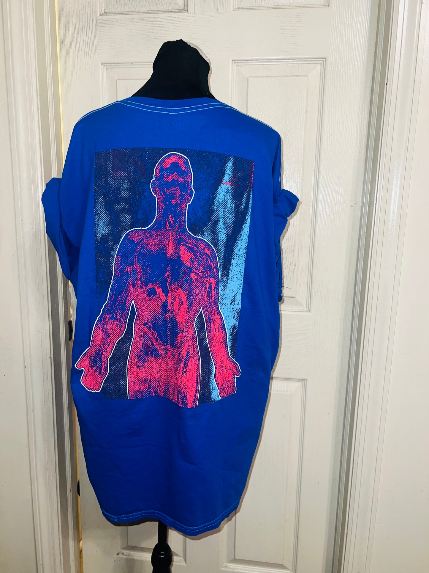 Nirvana Double Sided Oversized Distressed Tee