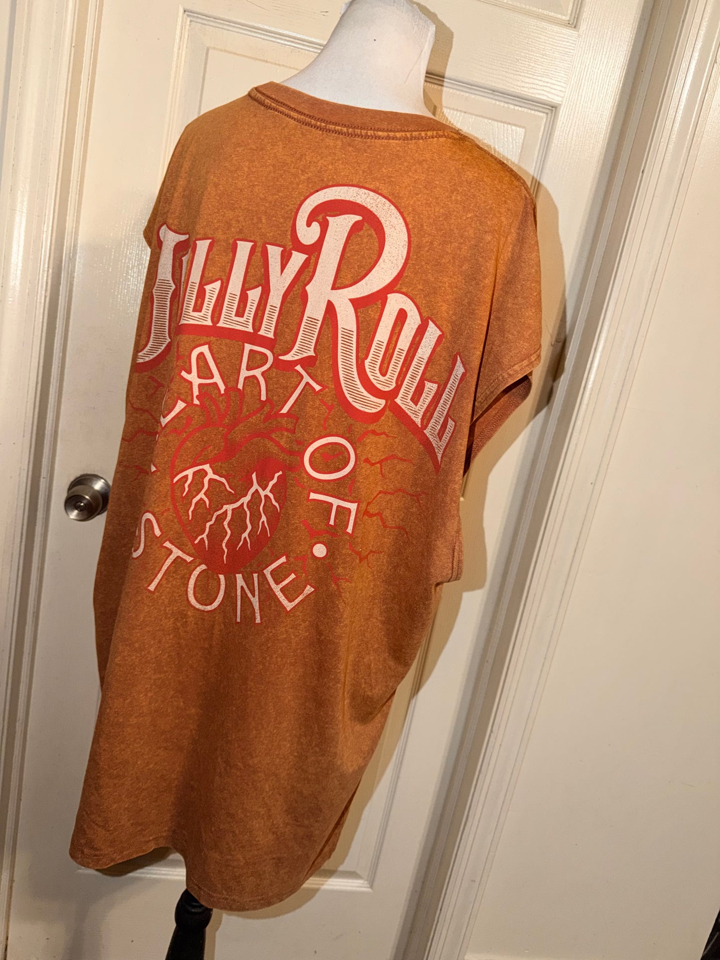 Jelly Roll Double Sided Oversized Distressed Tank