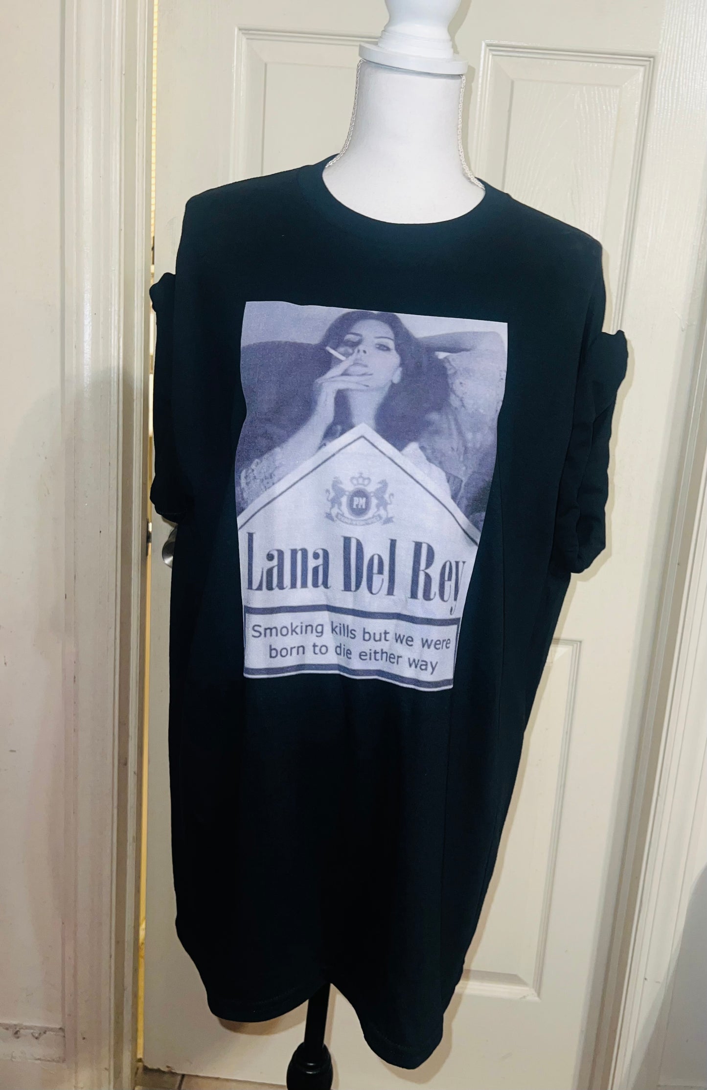 Lana Del Rey Born to Die Oversized Distressed Tee