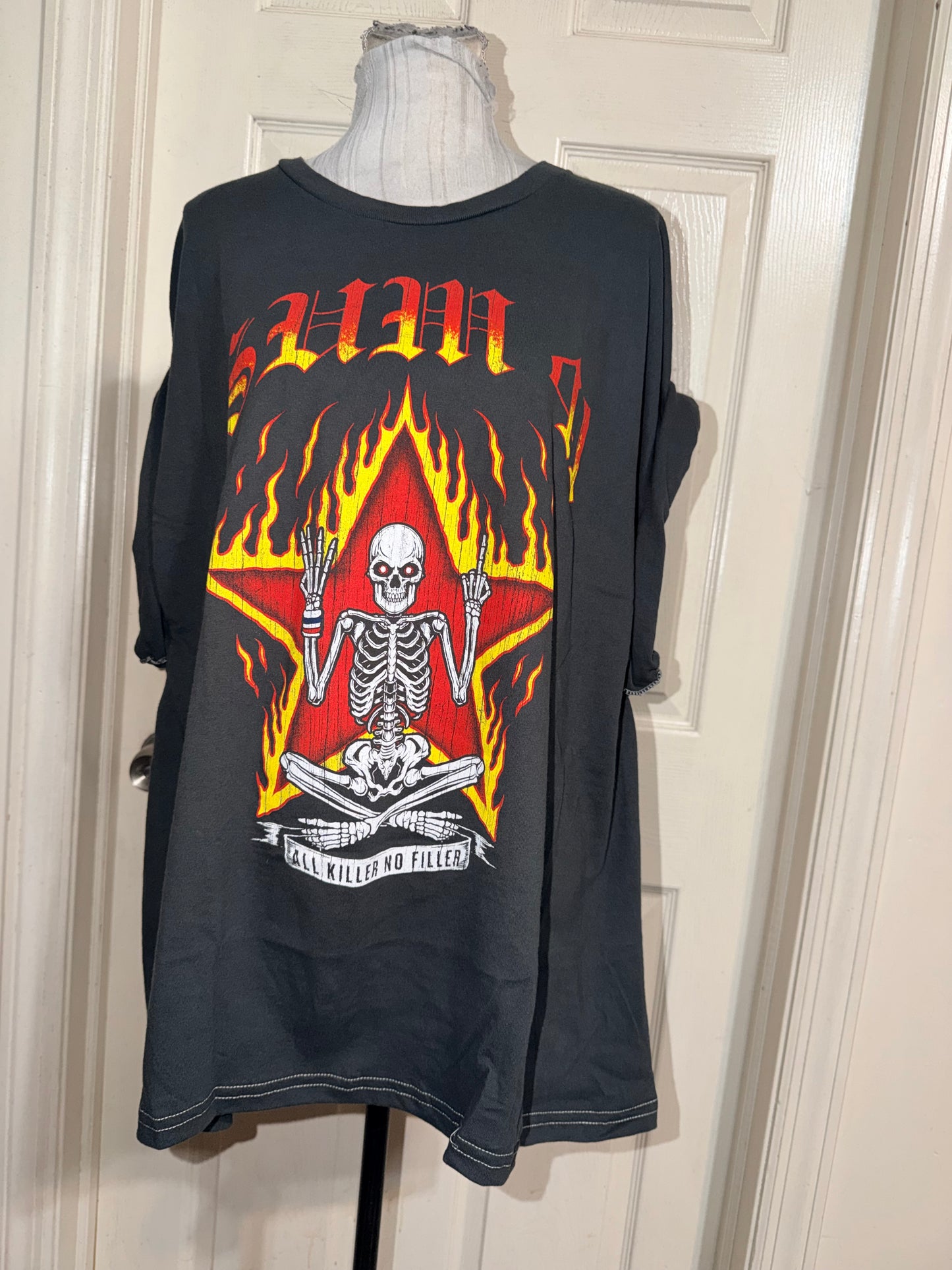 Sum 41 Double Sided Oversized Distressed Tee