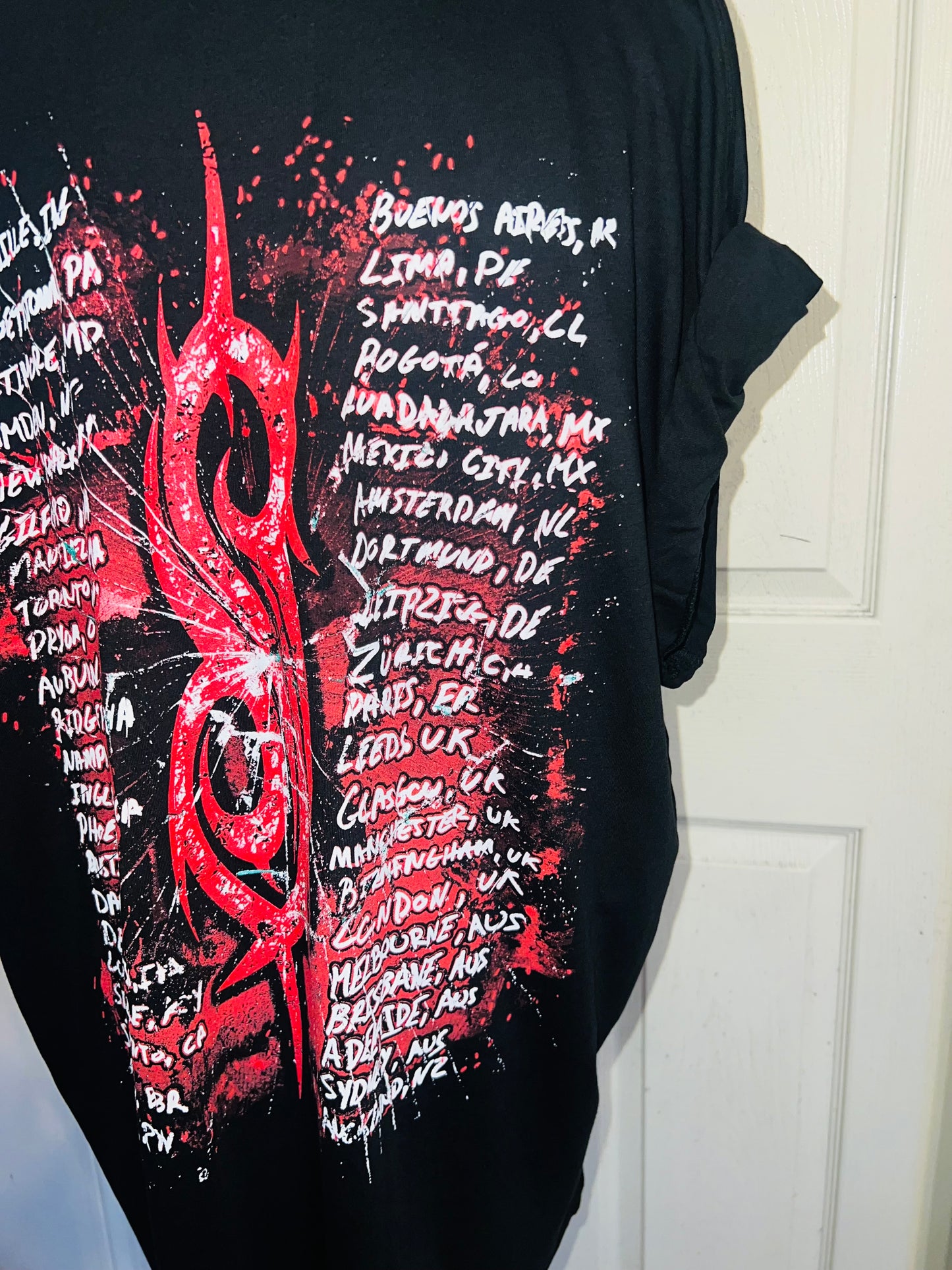 Slipknot Double Sided Oversized Distressed Tee
