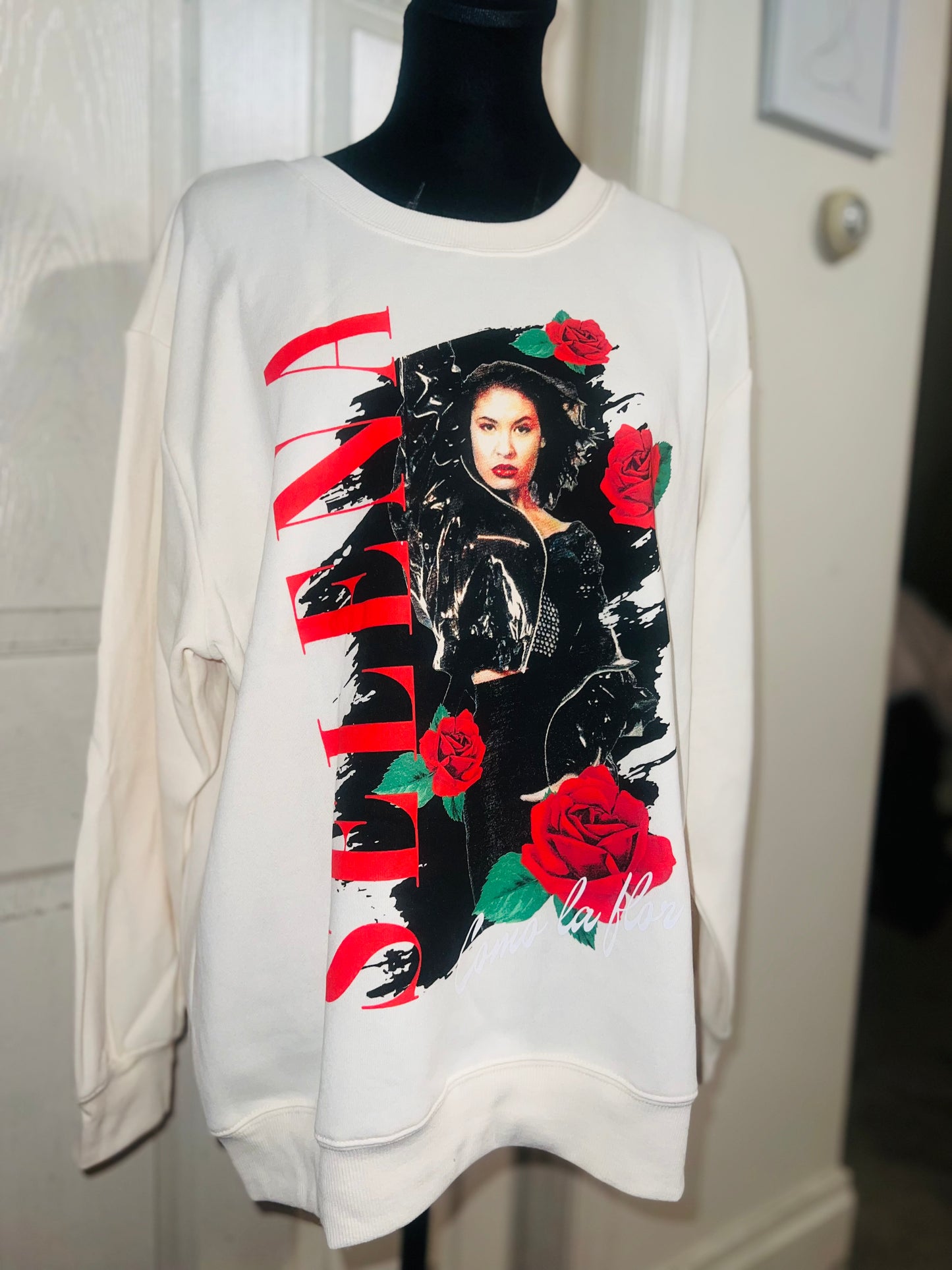 Selena Oversized Distressed Sweatshirt