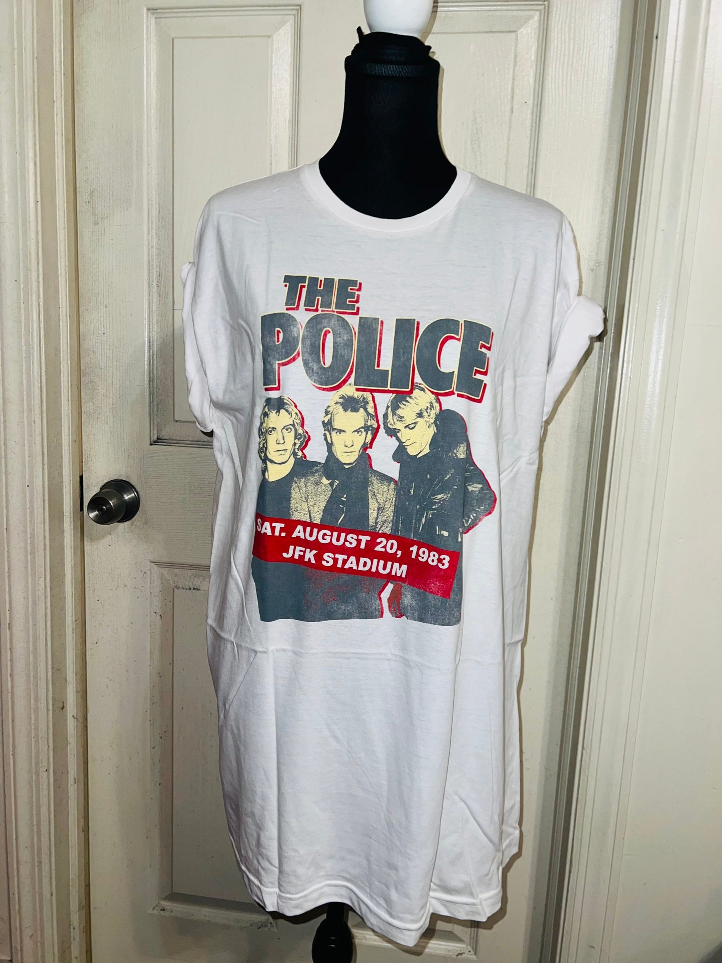 The Police Oversized Distressed T-Shirt