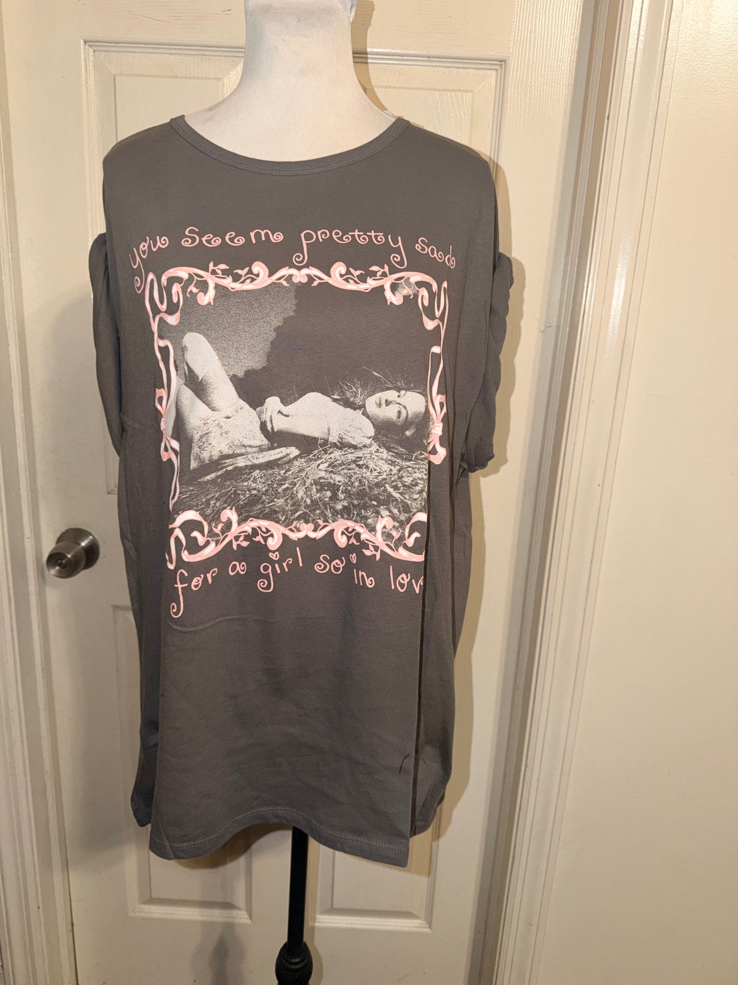 Olivia Rodrigo Oversized Distressed Tee
