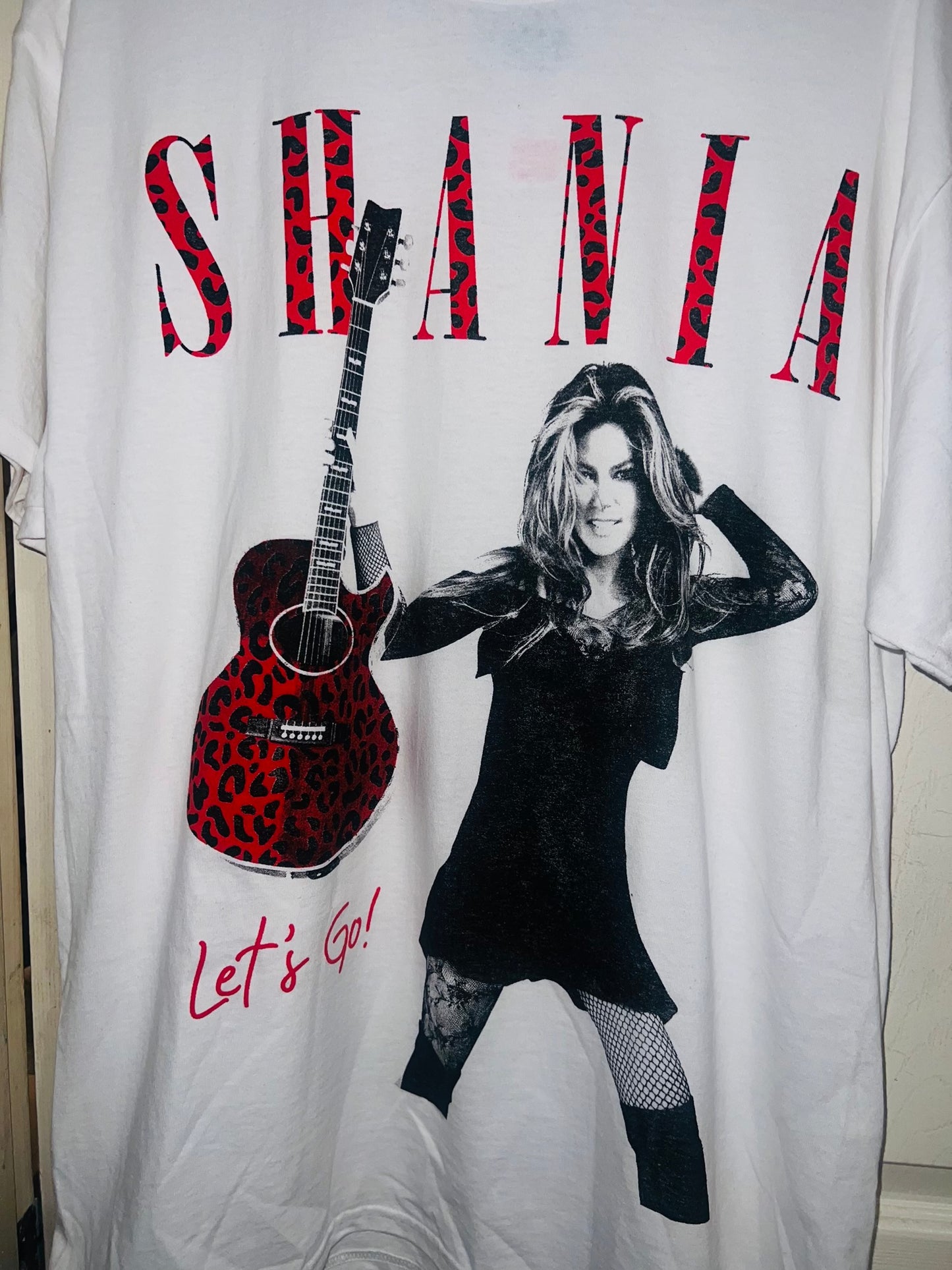 Shania Twain Oversized Distressed Tee