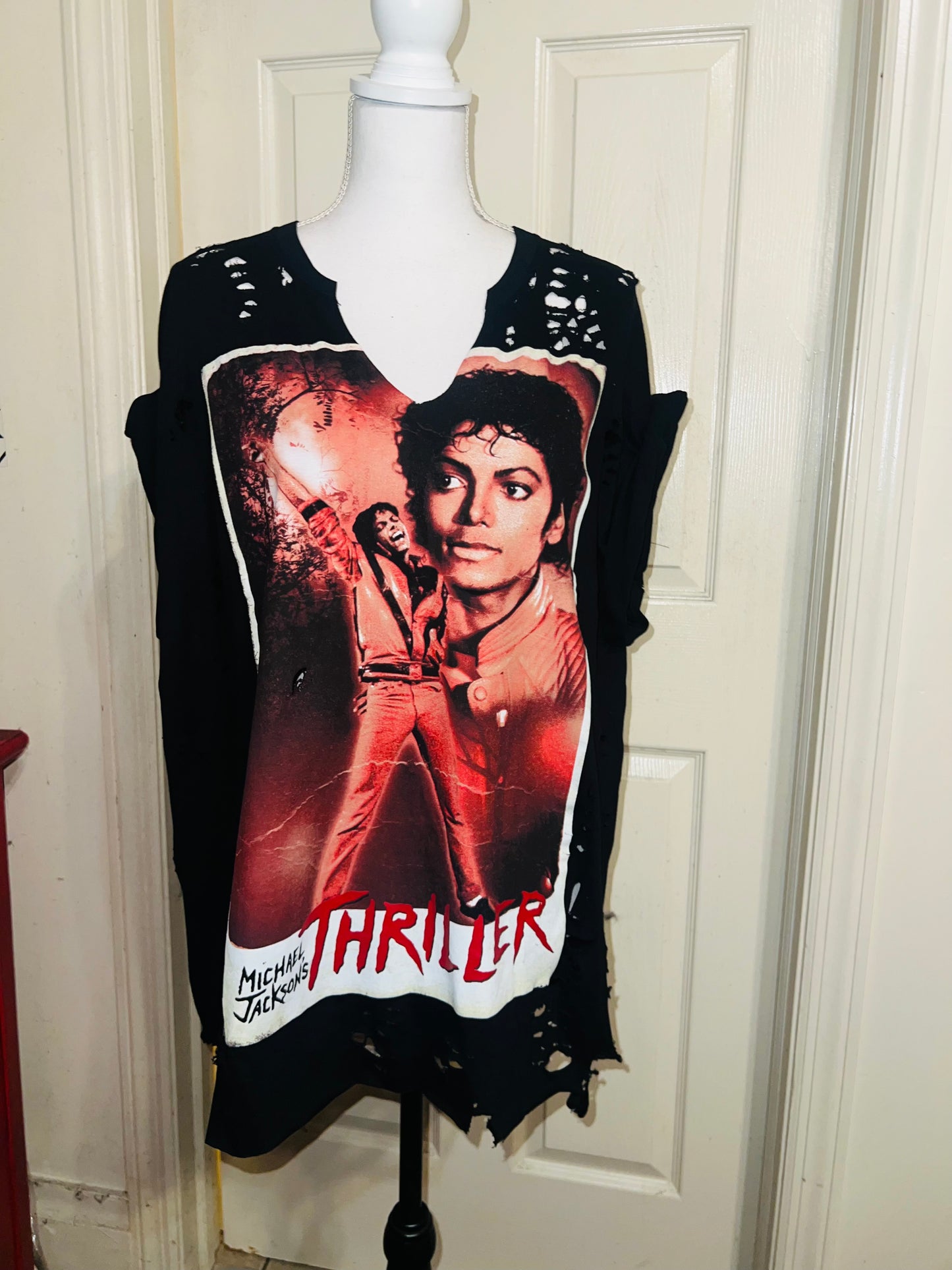 Michael Jackson Thriller Distressed Tee