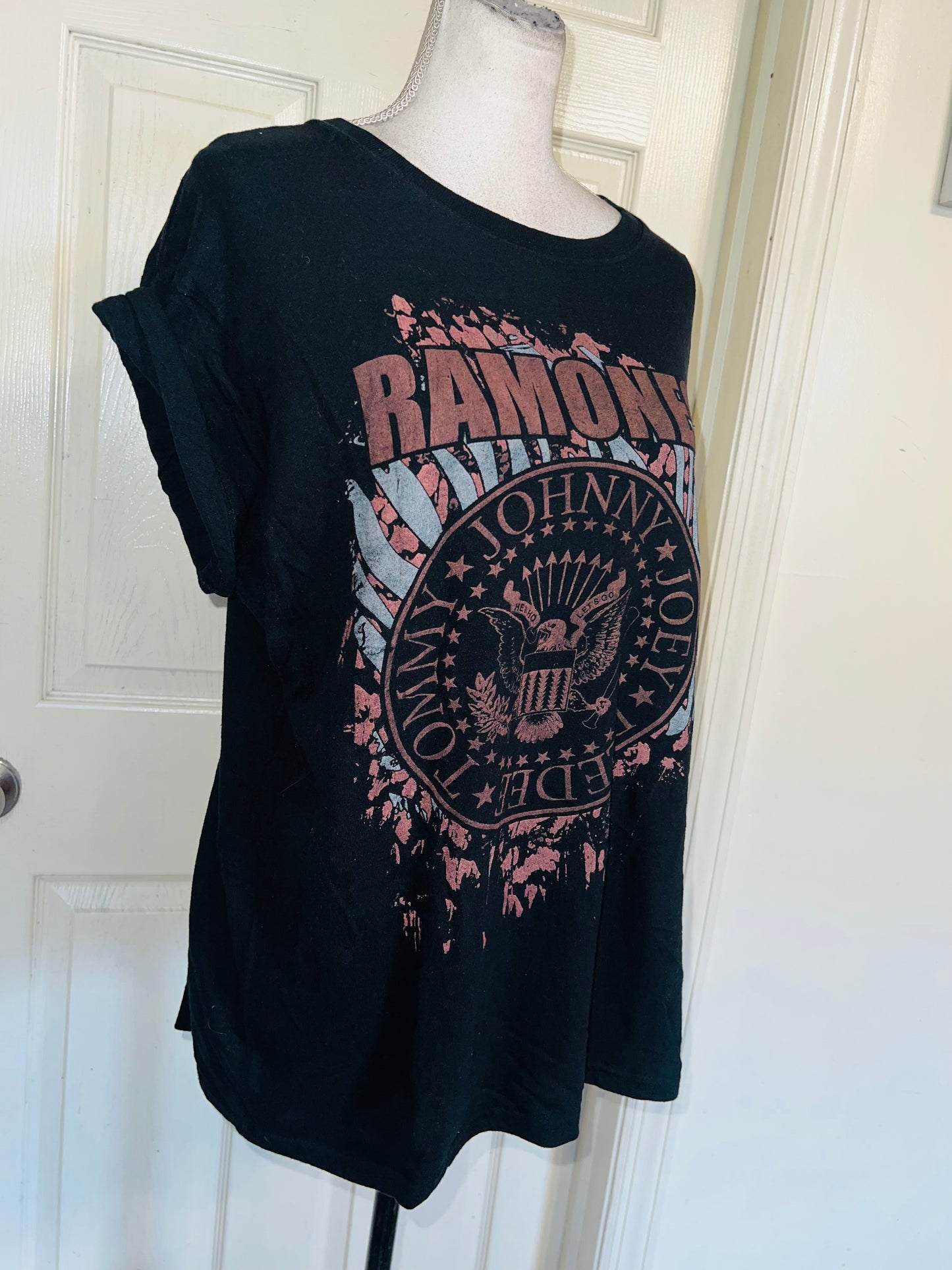 Ramones Oversized Distressed Tee