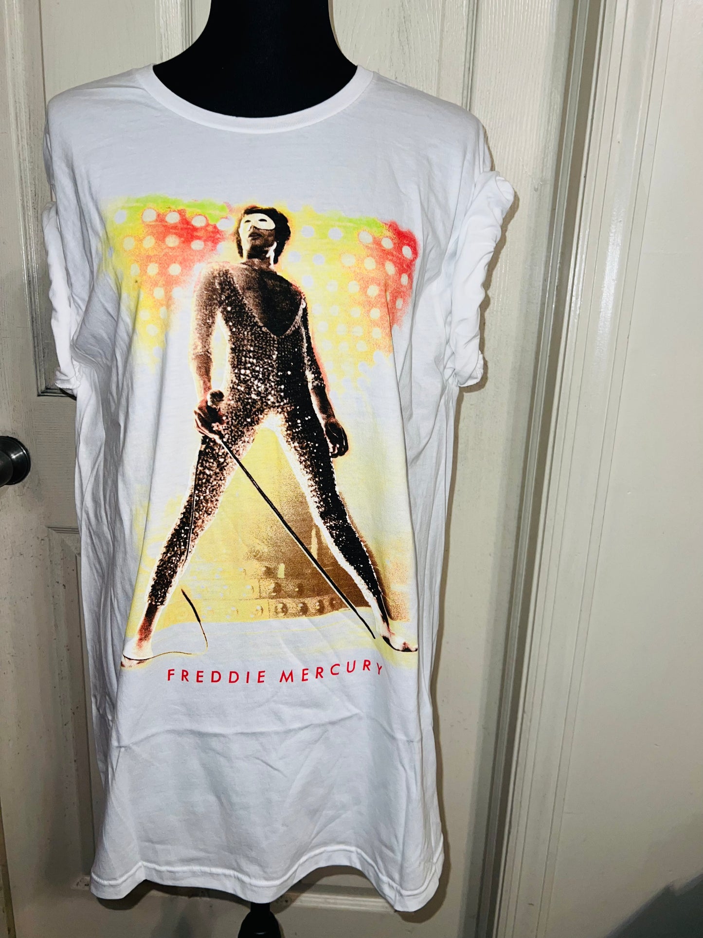 Freddie Mercury Oversized Distressed T-Shirt