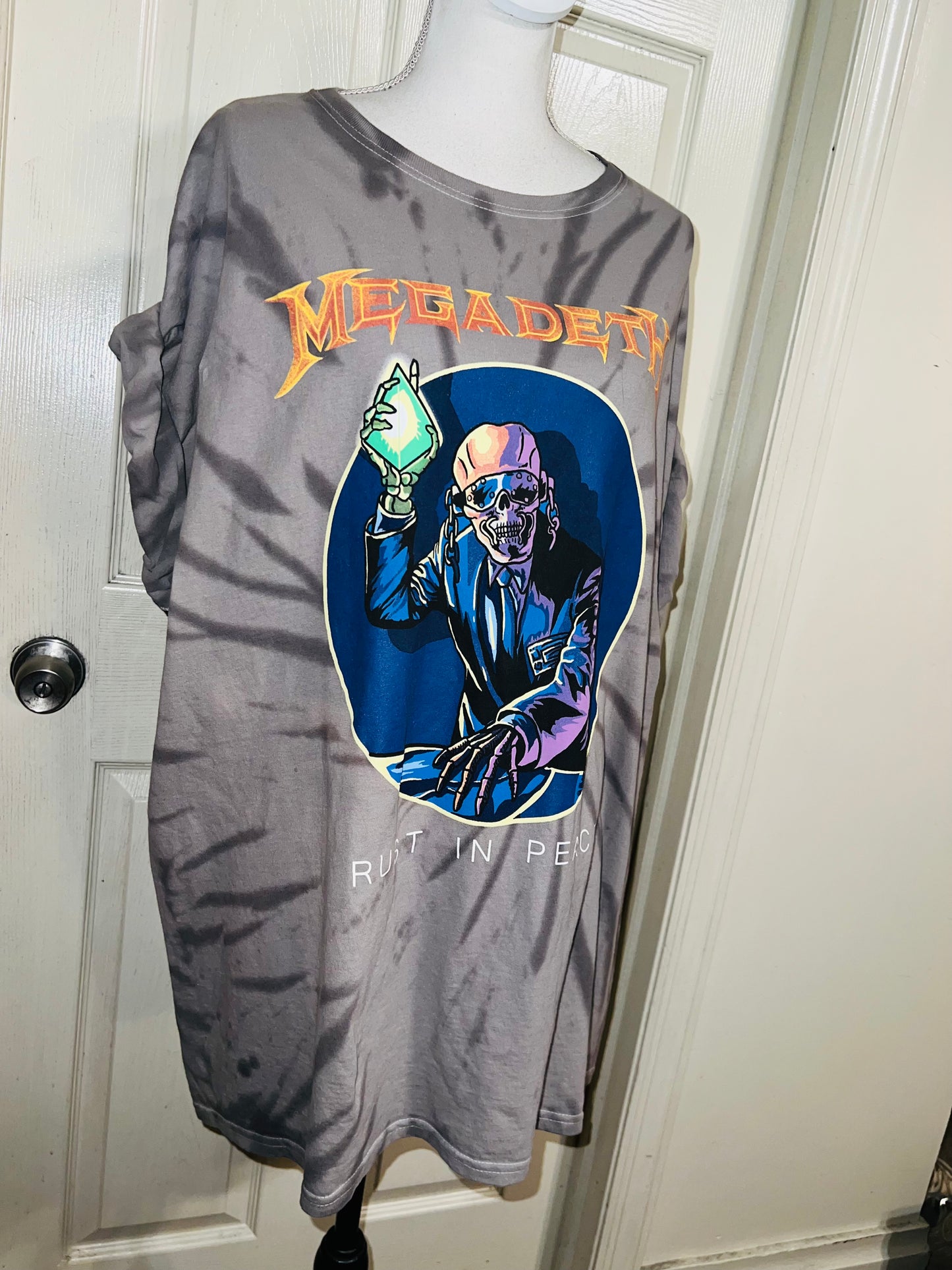 Megadeath Tie Dye Oversized Diss. Tee