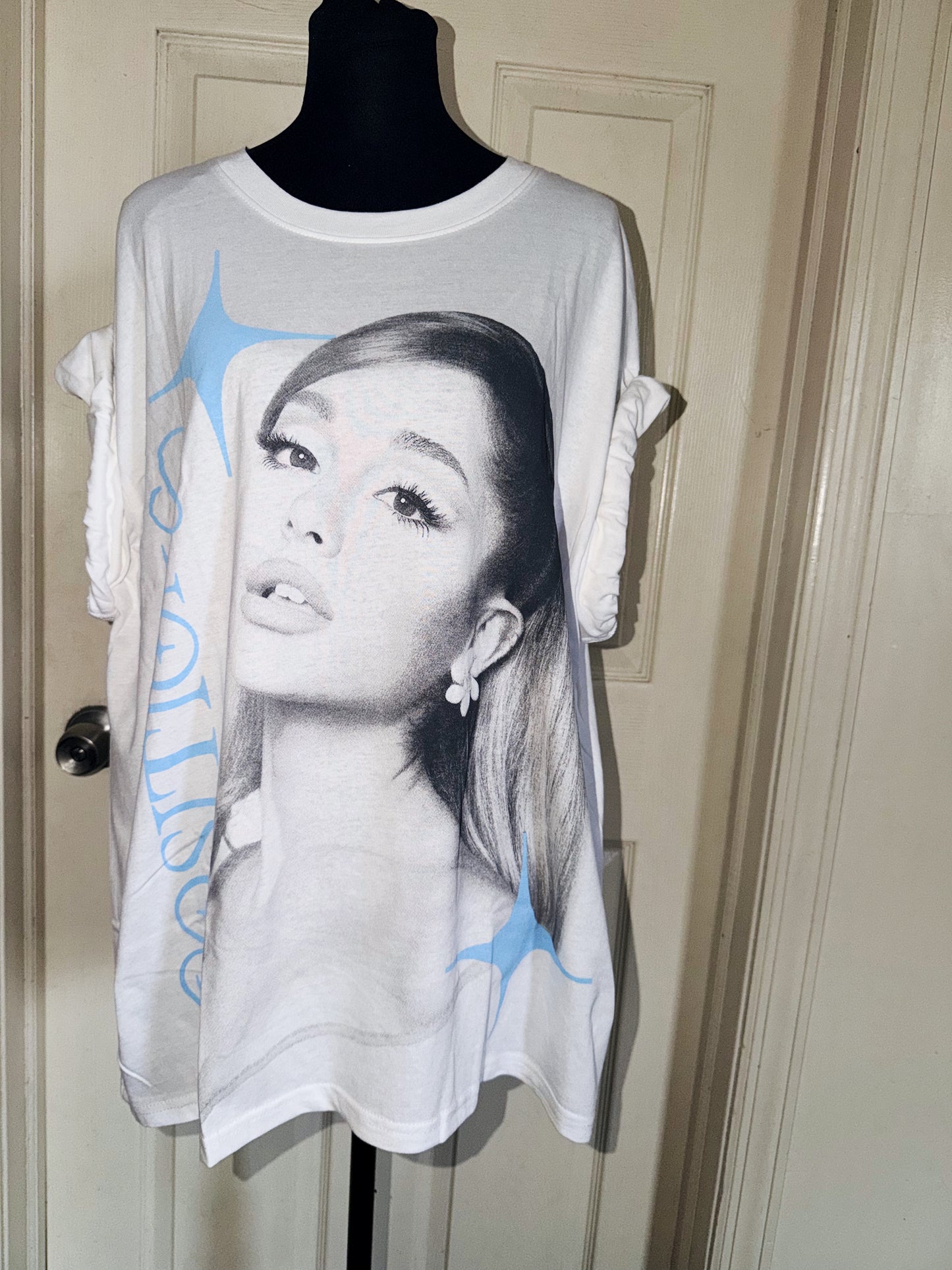 Ariana Grande Oversized Distressed Tee