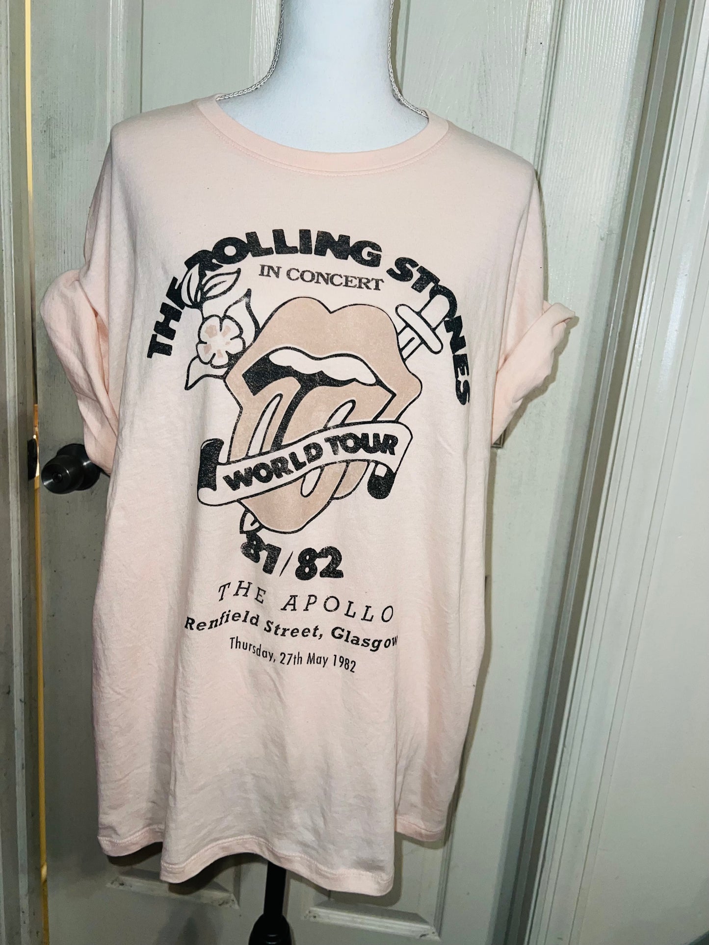 The Rolling Stones Oversized Distressed T-Shirt