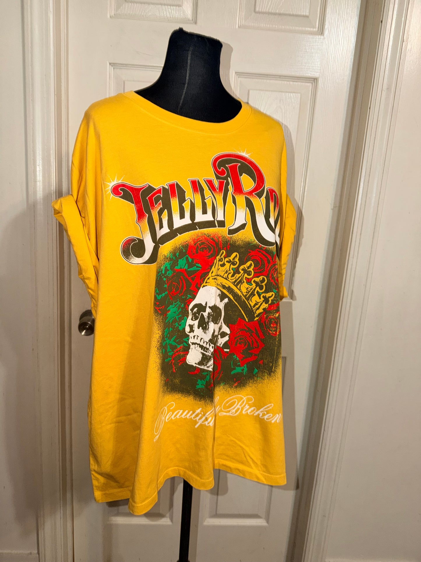 Jelly Roll Double Sided Oversized Distressed Tee