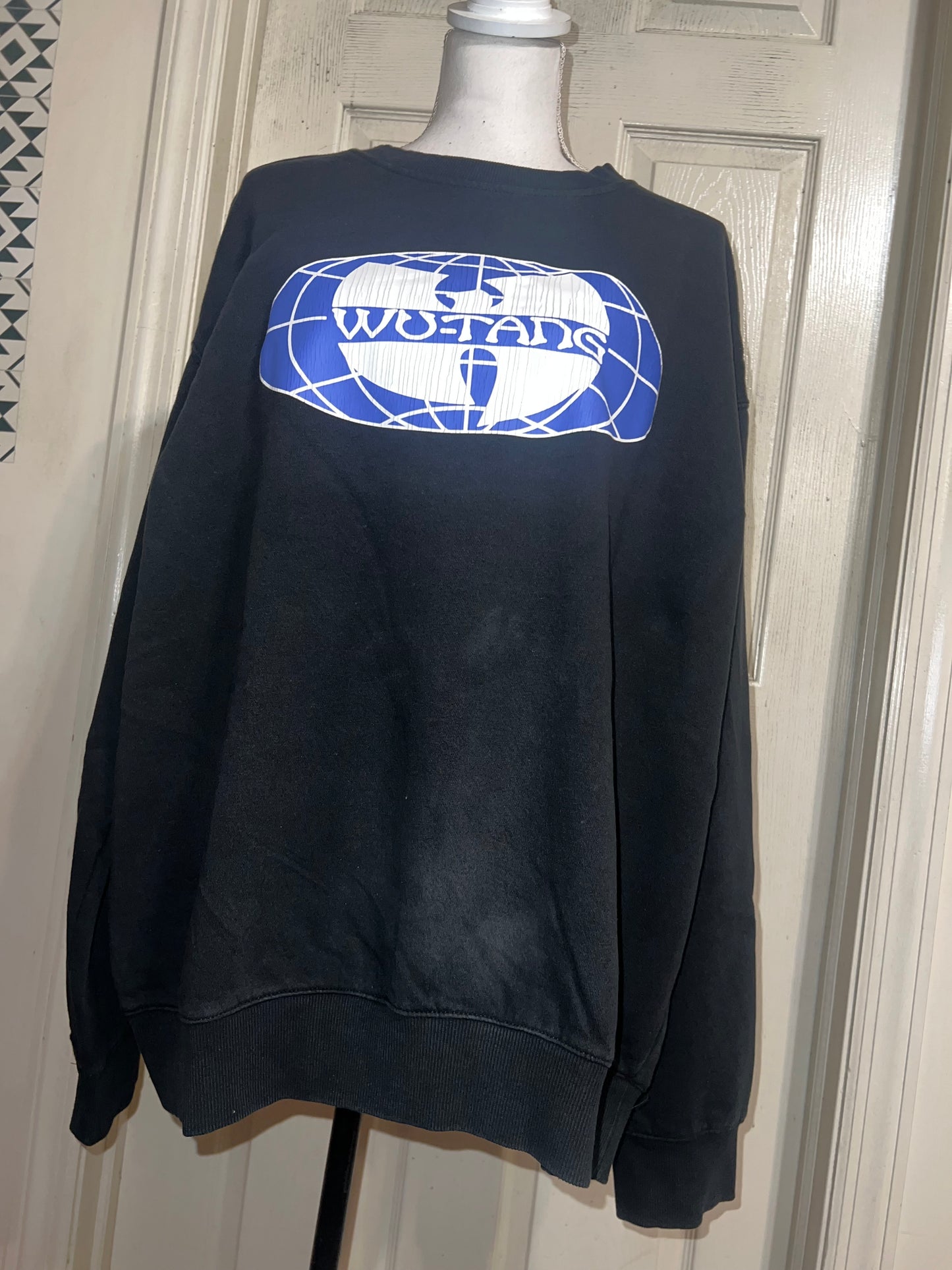 Wu-Tang Clan Oversized Distressed Sweatshirt