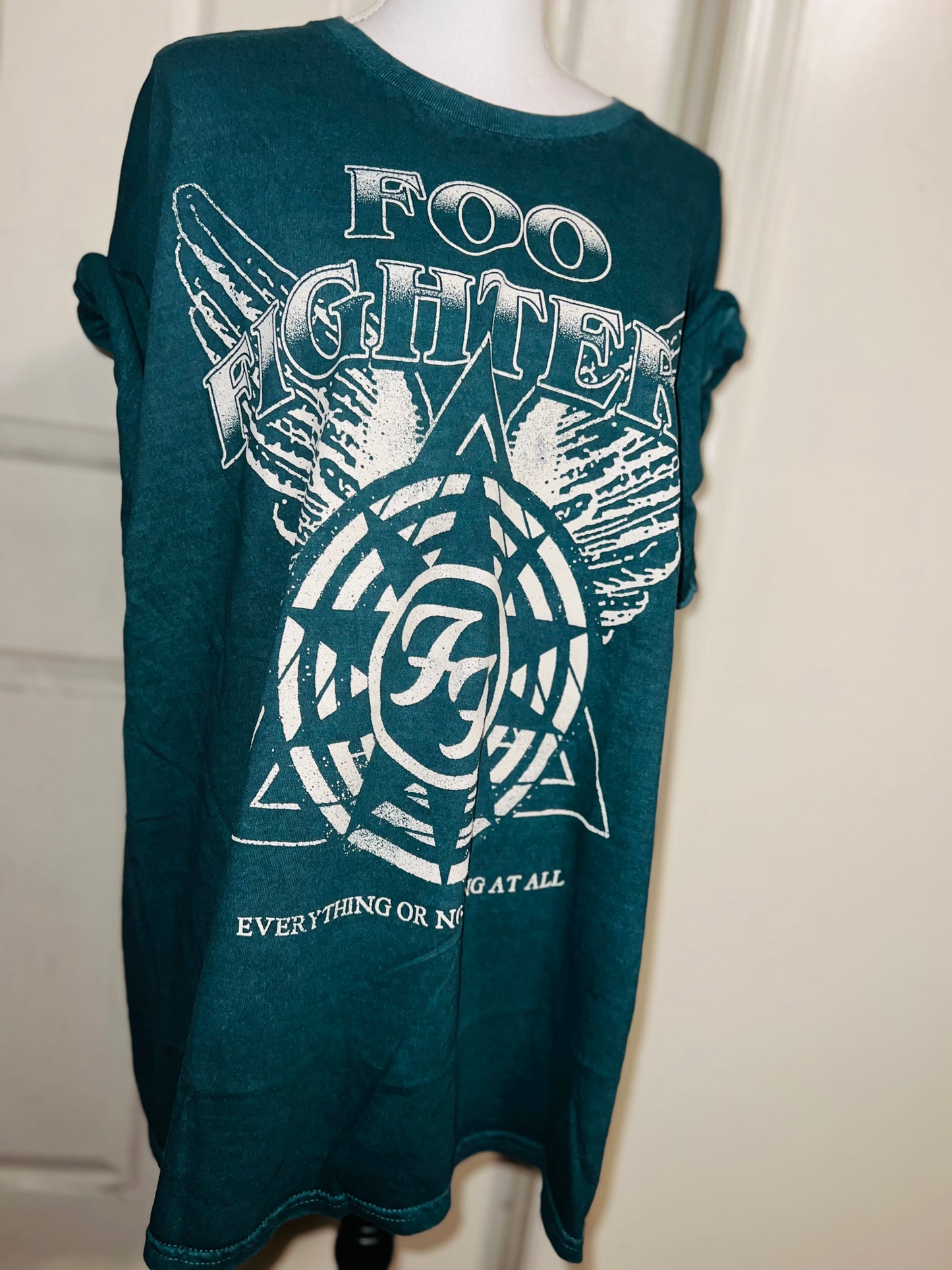 Foo Fighters Oversized Distressed Tee