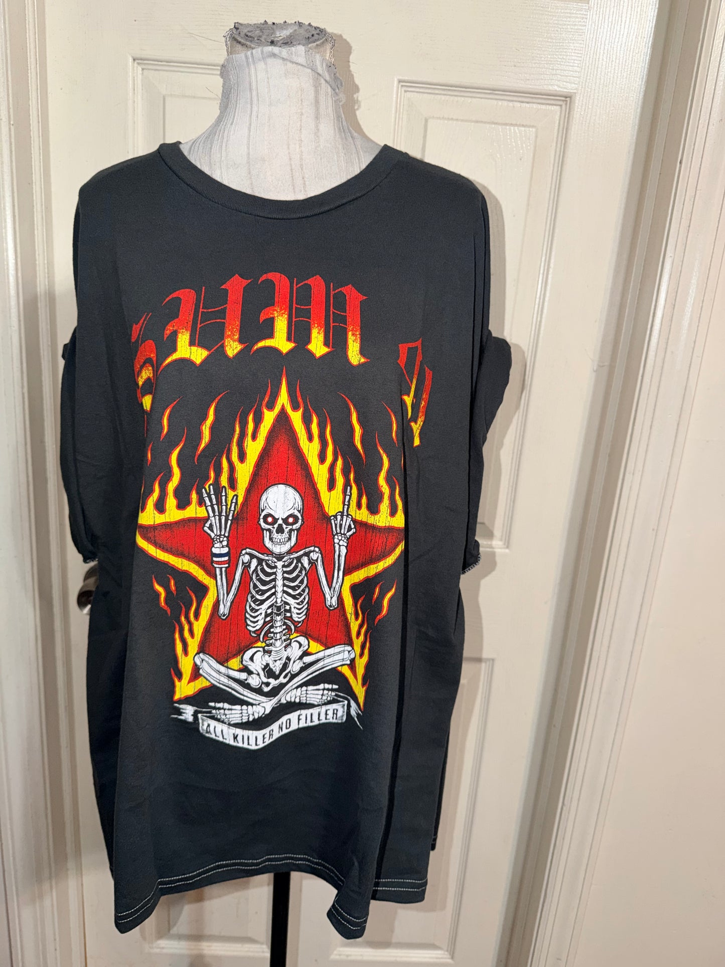 Sum 41 Double Sided Oversized Distressed Tee