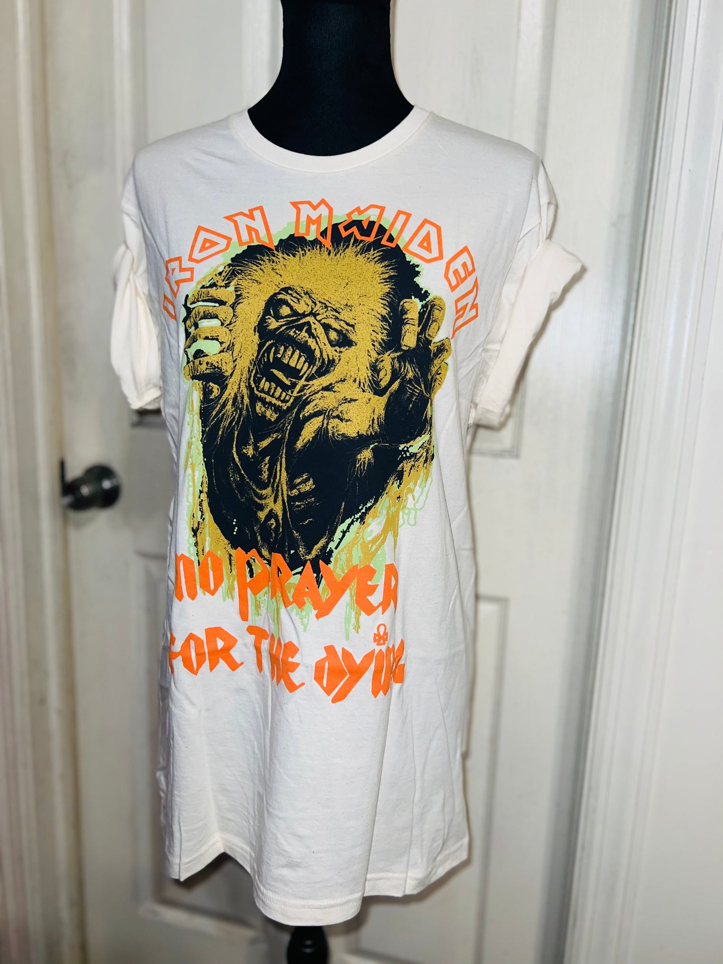 Iron Maiden Oversized Distressed T-Shirt