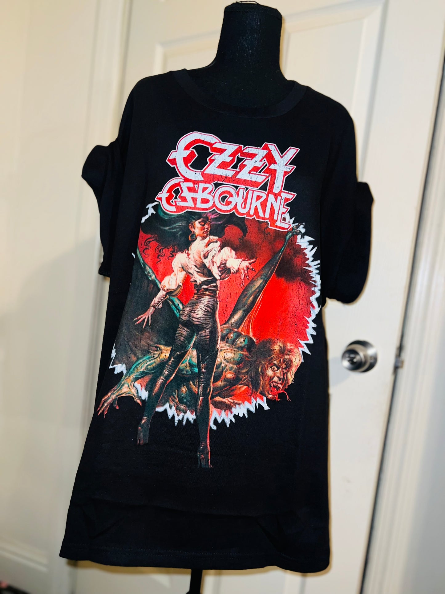 Ozzy Osbourne Oversized Distressed Tee