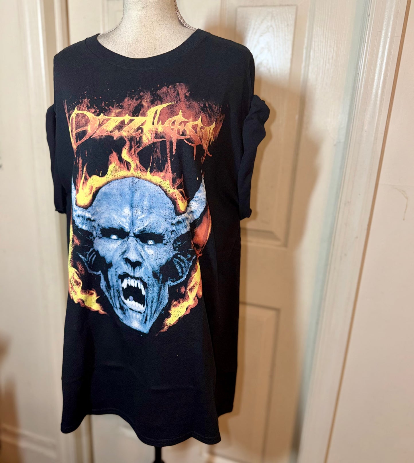 Ozzy Osbourne Ozzfest Oversized Distressed Tee