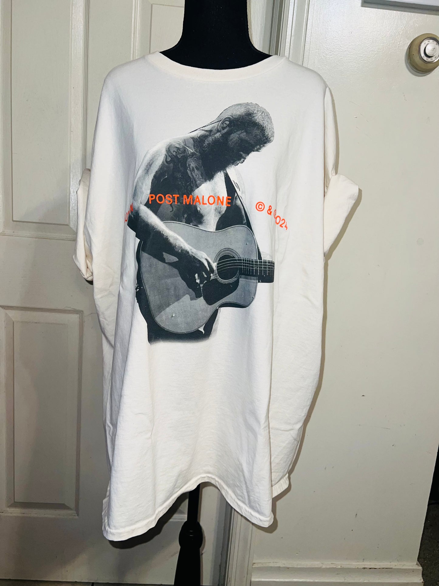 Post Malone Oversized Distressed Tee