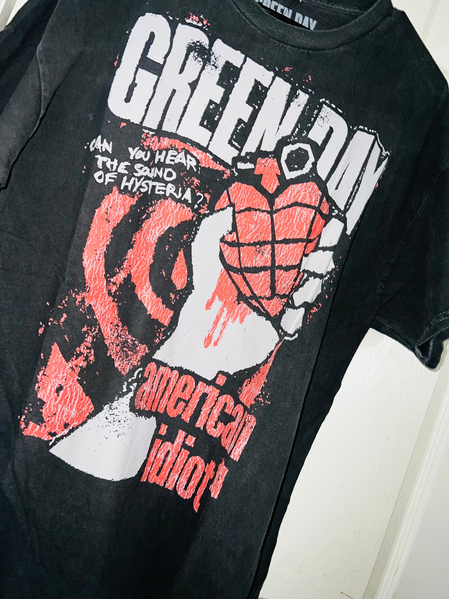 Green Day American Idiot Oversized Distressed Tee