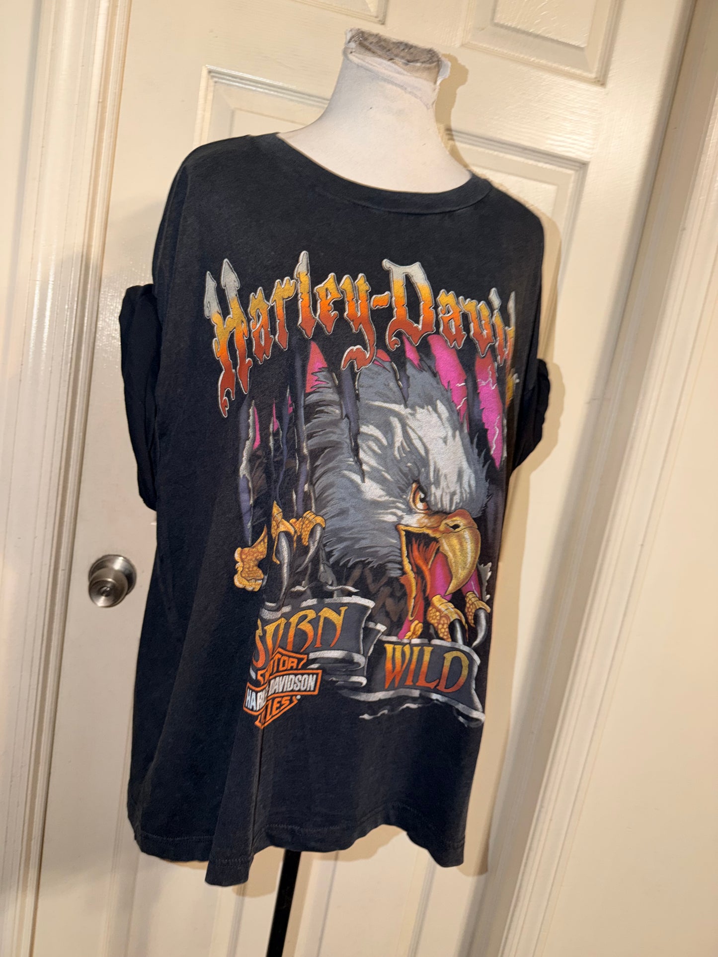 Harley Davidson Oversized Distressed Tee