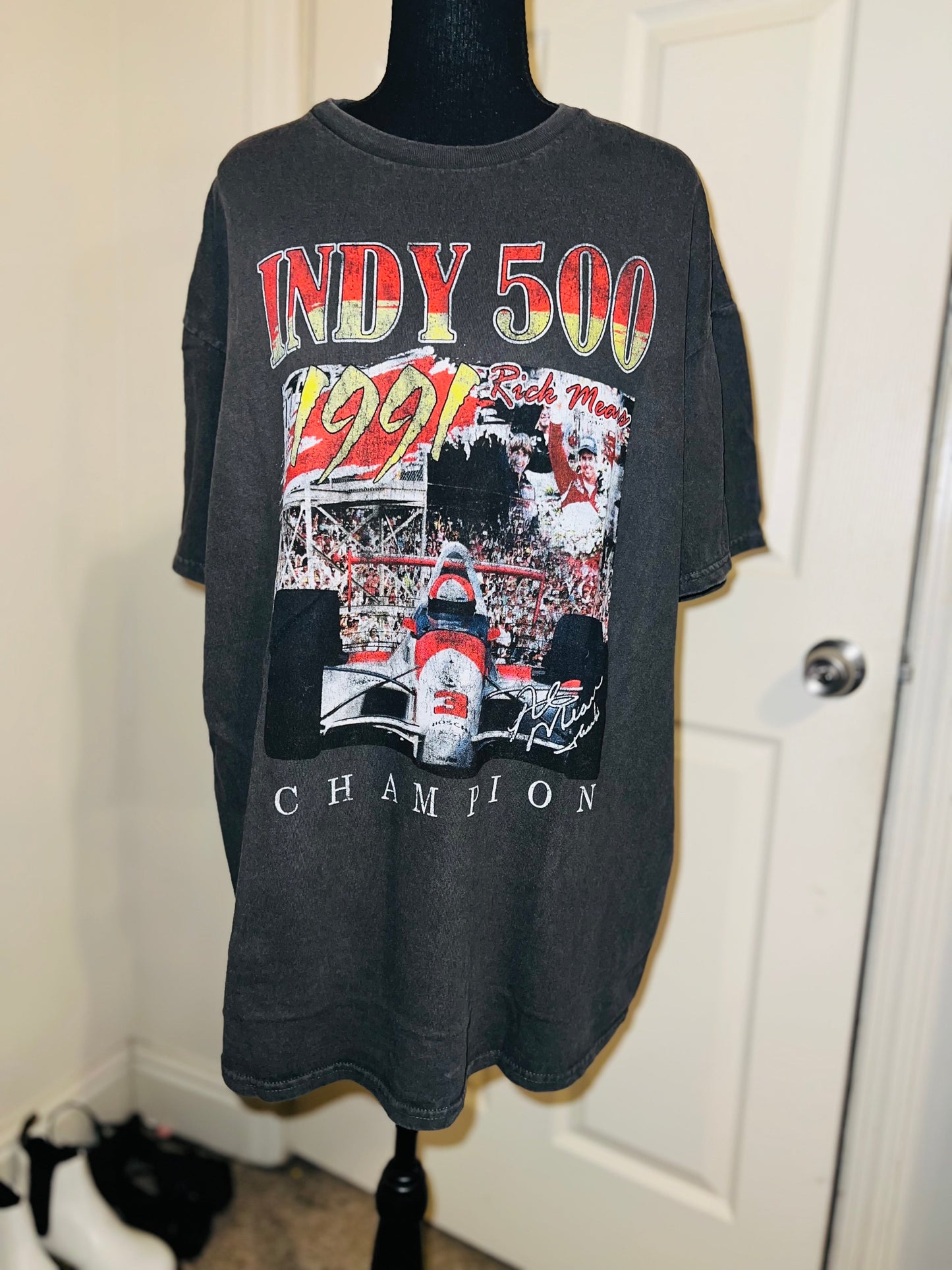 Indy 500 Oversized Distressed Tee