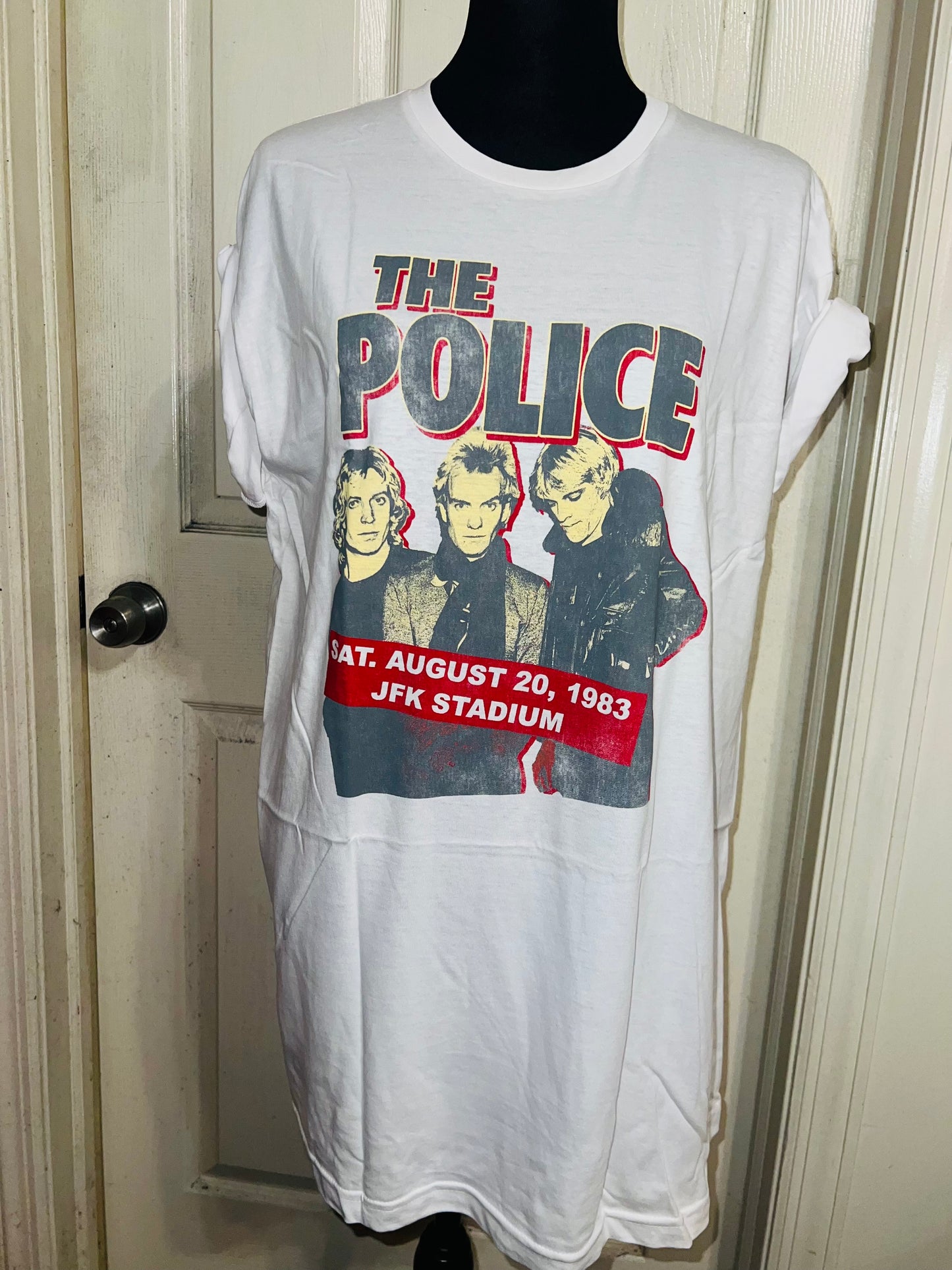 The Police Oversized Distressed T-Shirt