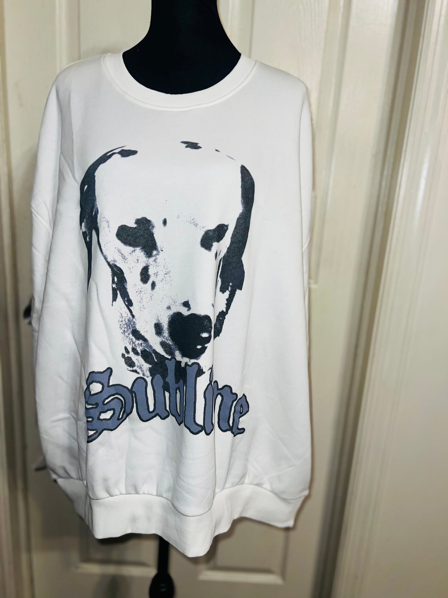 Sublime Oversized Distressed Sweatshirt